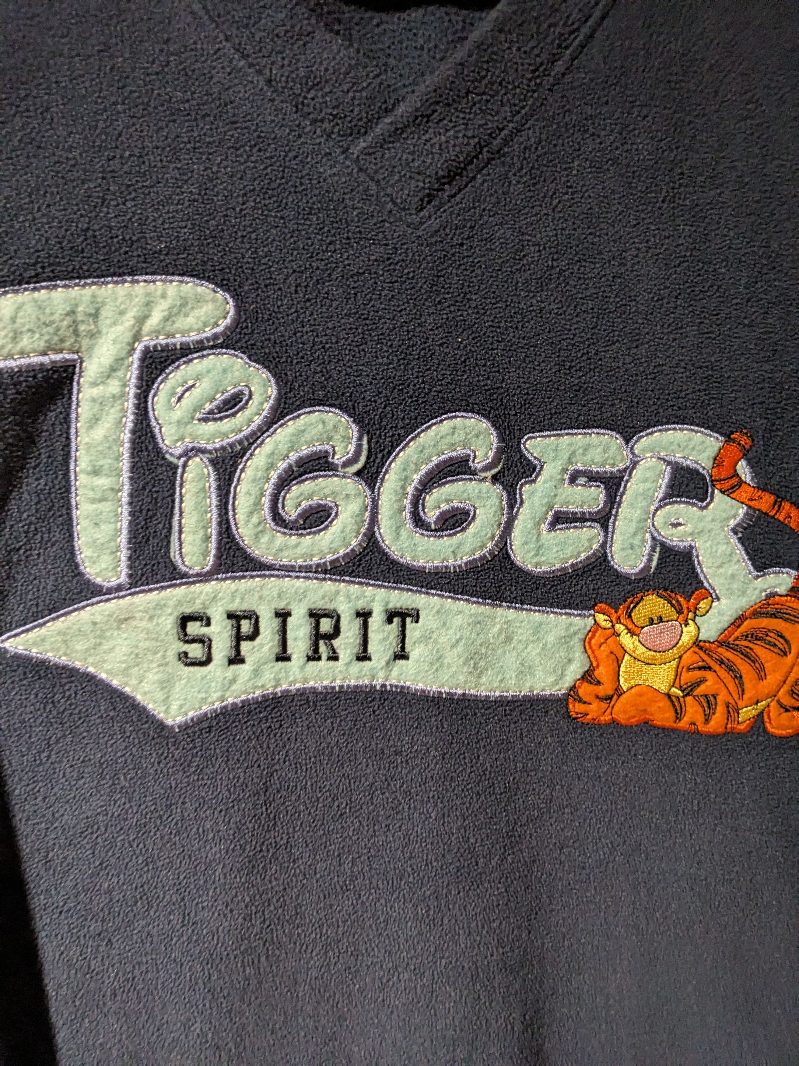 Disney × Vintage Vintage 90s Winnie the Pooh Tigger Spirit Fleece Sweatshirt Size M / US 6-8 / IT 42-44 - 2 Thumbnail