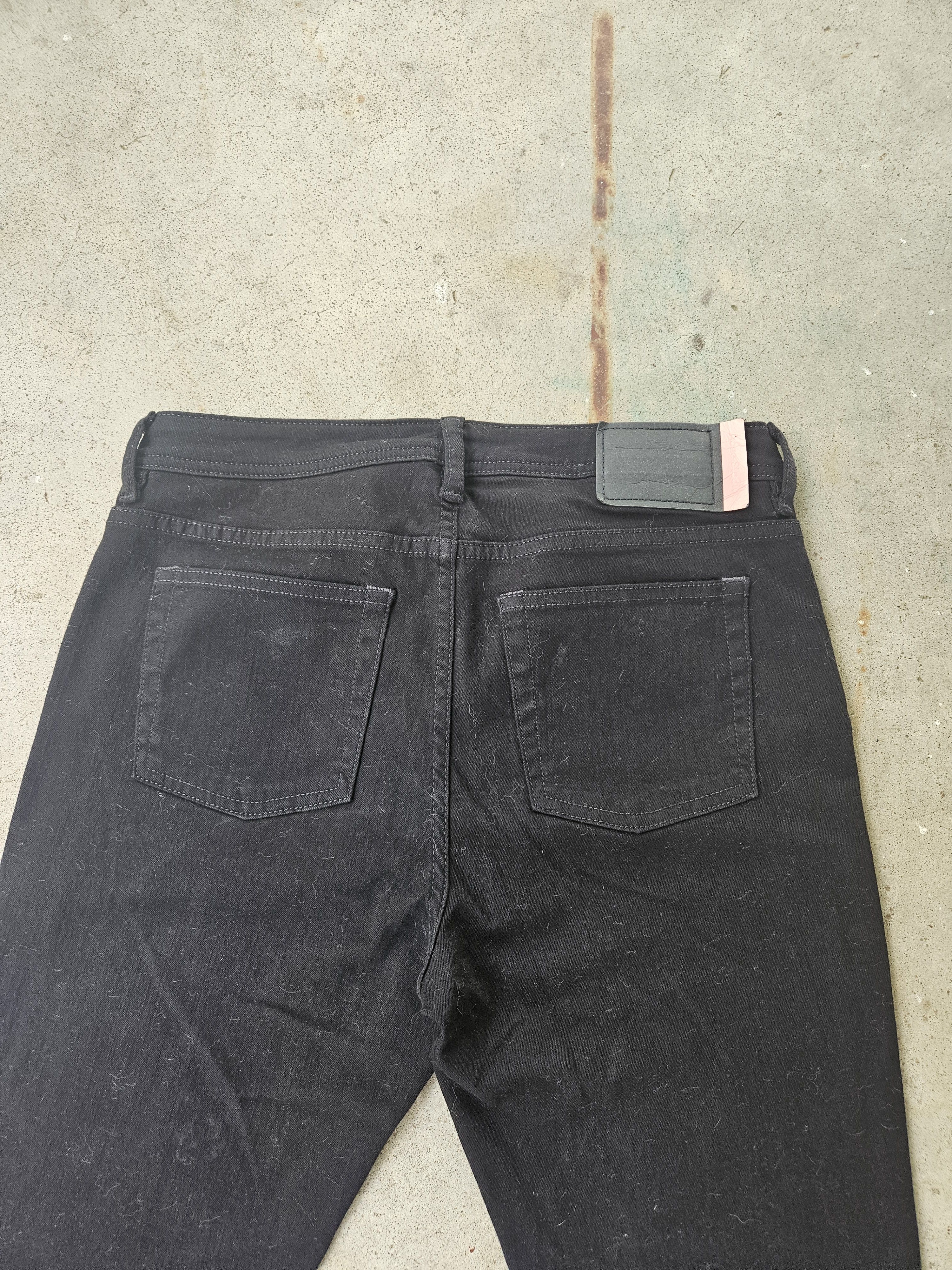 Acne Studios Blå Konst Back Patch Climb Stay Black Denim Jeans Size US 30 / EU 46 - 3 Thumbnail