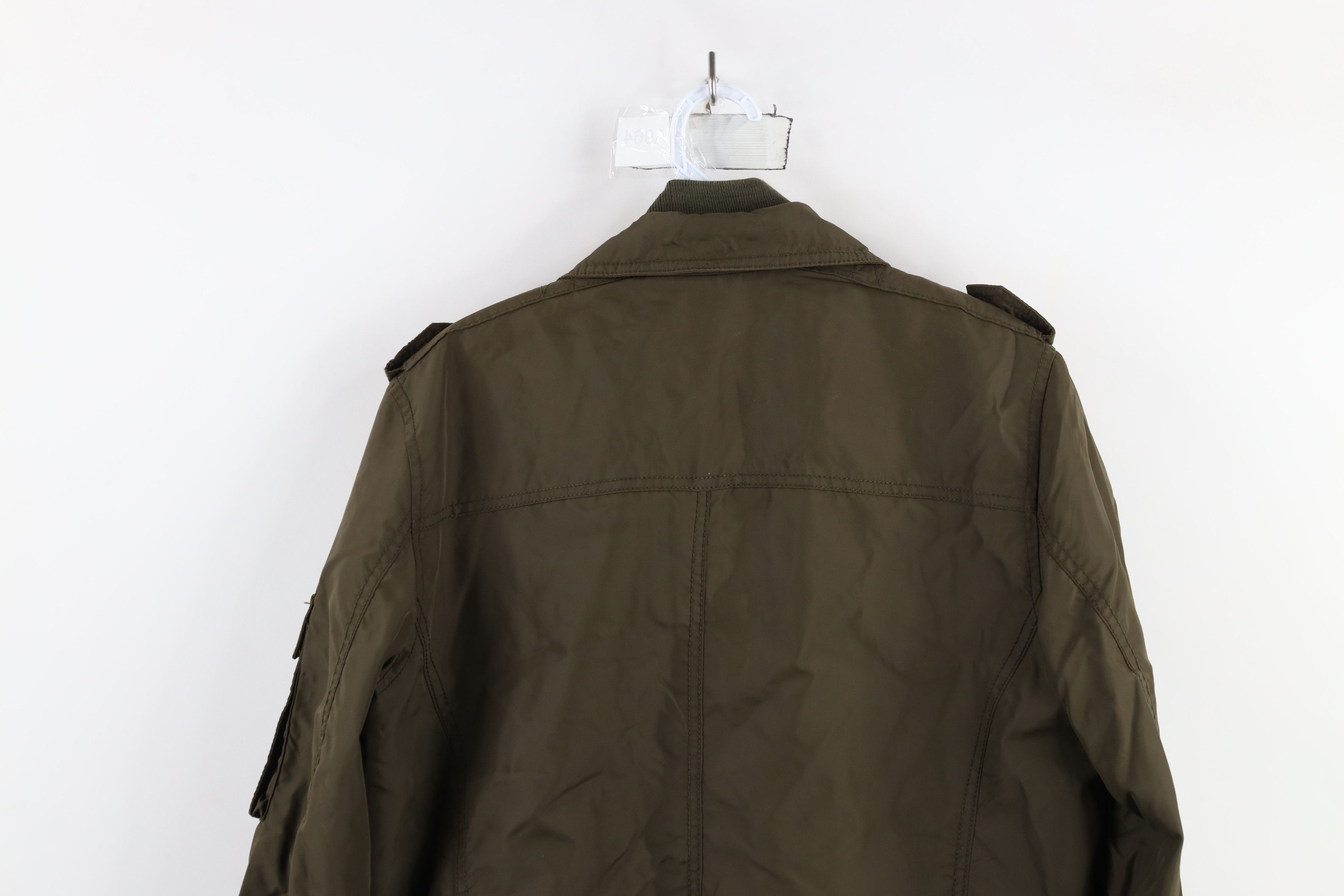 Gap × Vintage Vintage Y2K Gap Military Style Full Zip Field Jacket Green Size US S / EU 44-46 / 1 - 15 Thumbnail