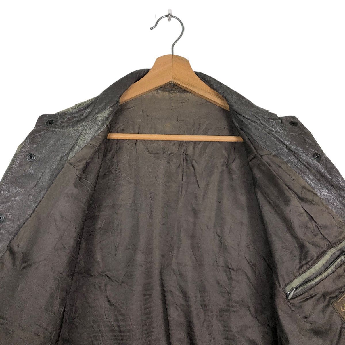 Genuine Leather 🔥90’s Genuine Leather Biker Jacket Bomber Granvalta Japan Size US M / EU 48-50 / 2 - 11 Thumbnail
