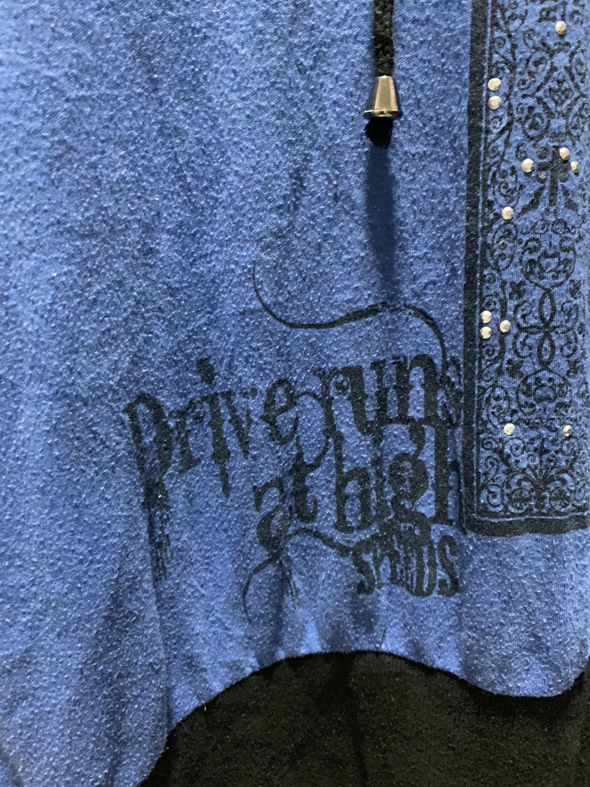 If Six Was Nine Y2k Dig Deep poem Cross skull Punk style hood Tee Size US M / EU 48-50 / 2 - 10 Thumbnail