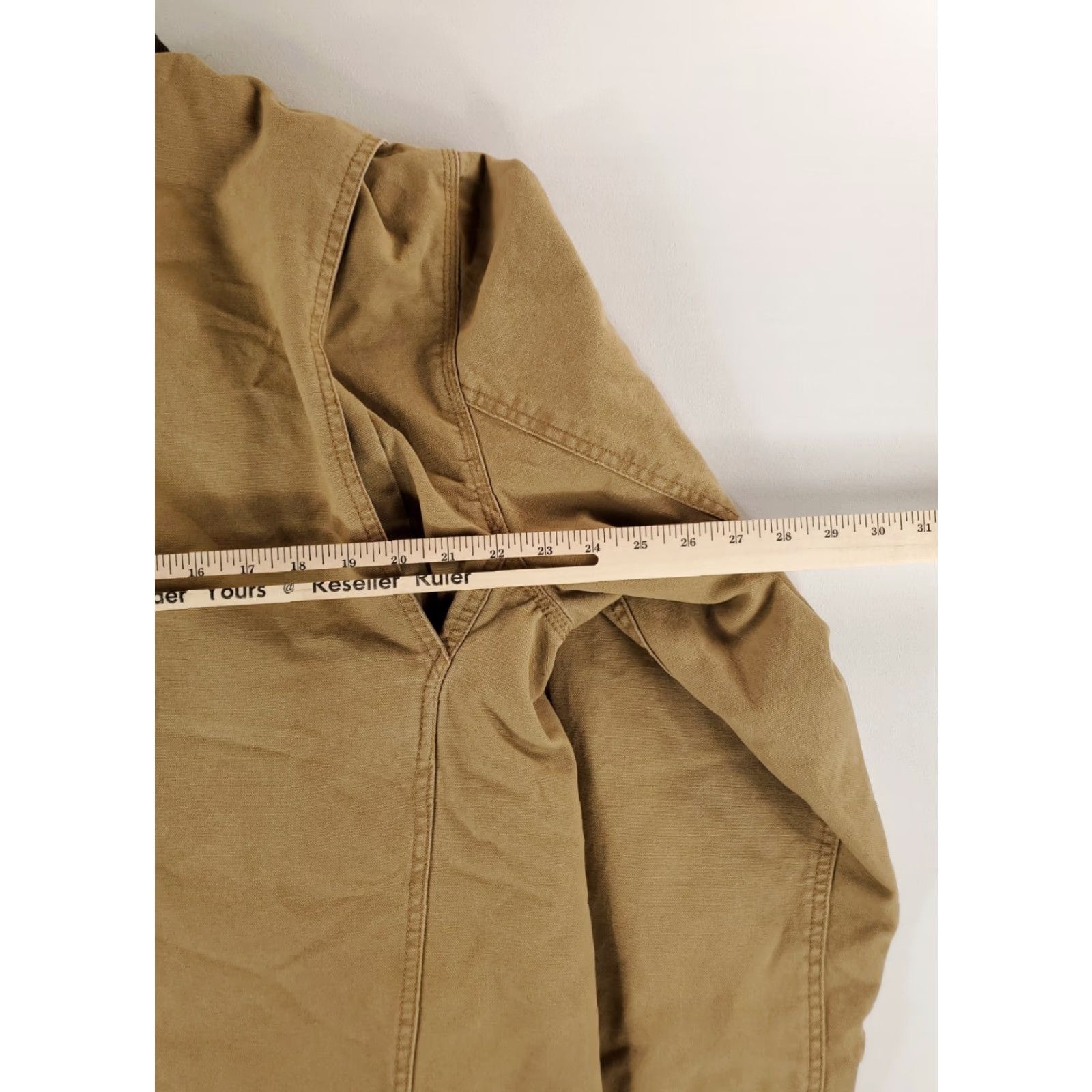 Orvis Orvis Jacket Chore Barn Coat Corduroy Collar Brown Tan Button Up Mens L Brown Canvas Cotton Chore Barn Coat Mens L Size US L / EU 52-54 / 3 - 6 Thumbnail