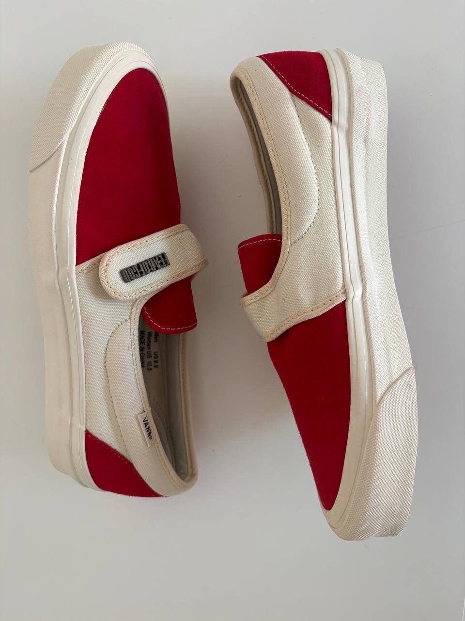 Fear of God × Vans 1of3 Unreleased Fear Of God X Vans Slip-on White Red sample Size US 9 / EU 42 - 3 Thumbnail