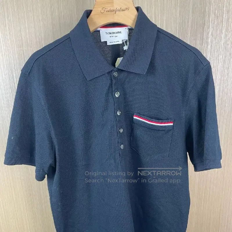 Thom Browne Thom Browne Navy Cotton Women's T-shirt . Size L / US 10 / IT 46 - 1 Thumbnail