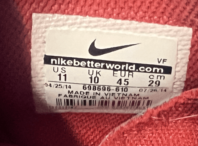 Nike Nike Air Force 1 Supreme Red Sneakers Size US 11 / EU 44 - 8 Thumbnail