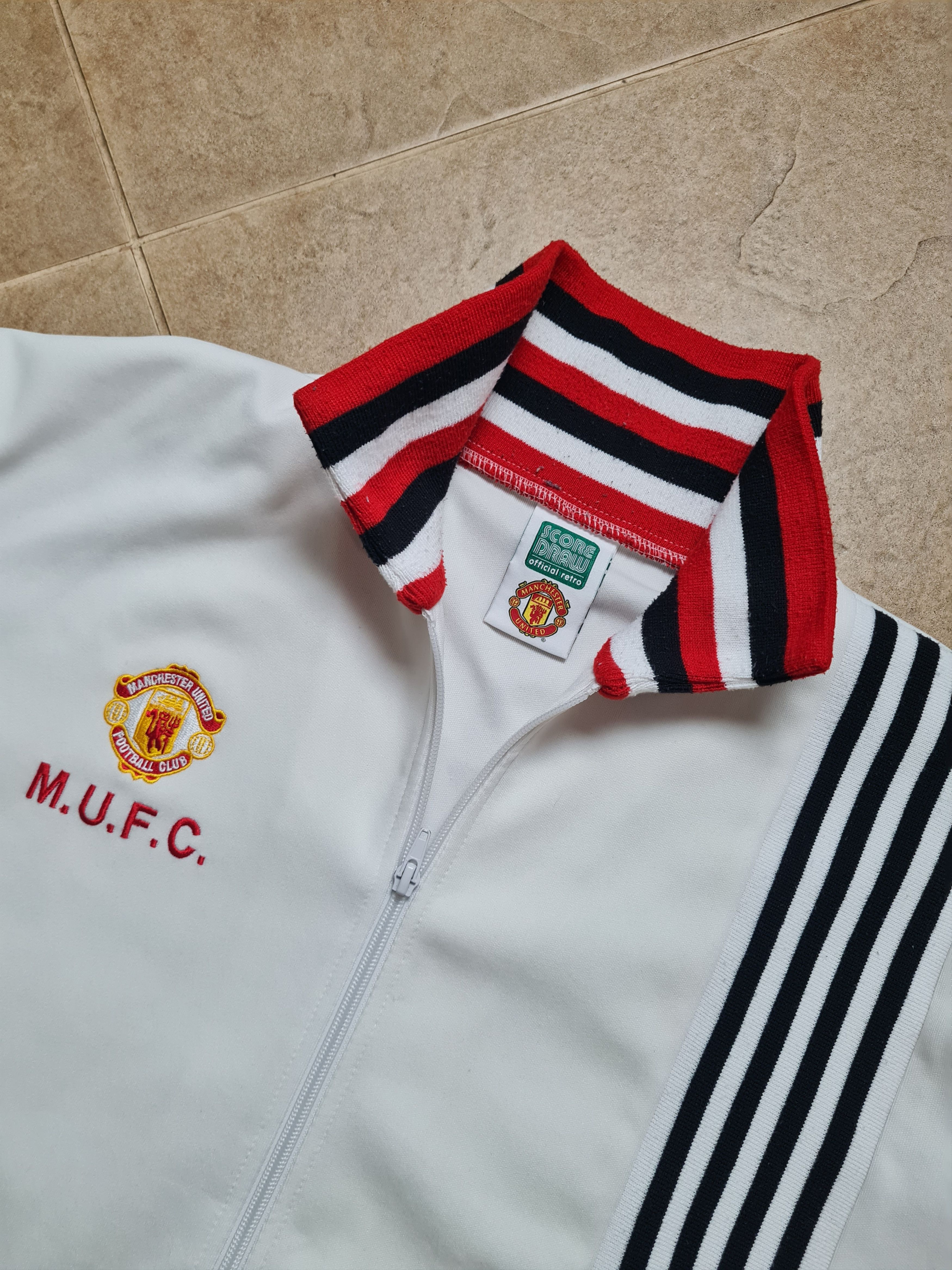 Other MANCHESTER UNITED 80s FOOTBALL SOCCER JACKET SCORE DRAW Size US L / EU 52-54 / 3 - 18 Thumbnail
