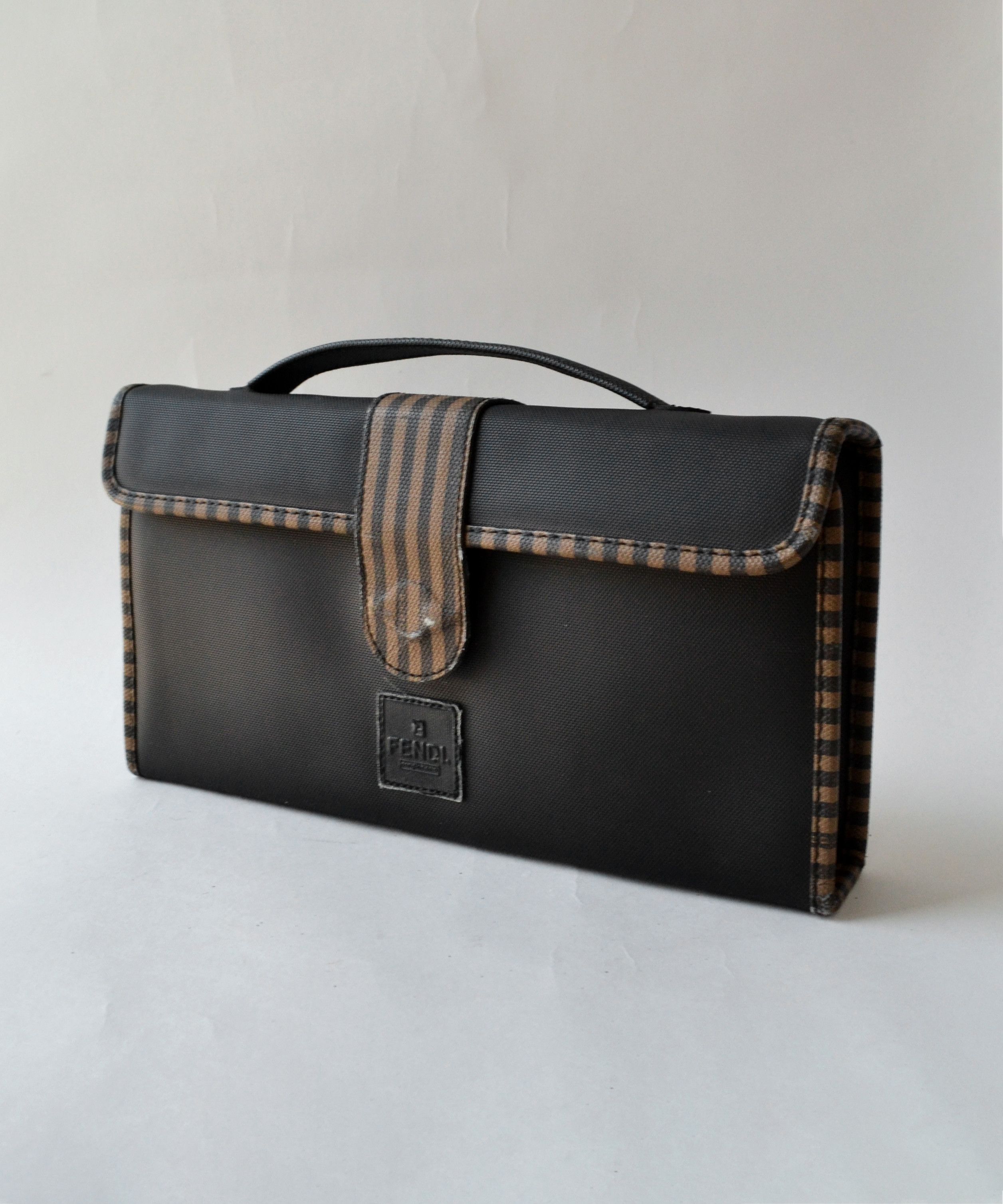 Fendi FENDI Travel Bag Men's Toiletries Set Handbag Black Brown Size ONE SIZE - 2 Thumbnail