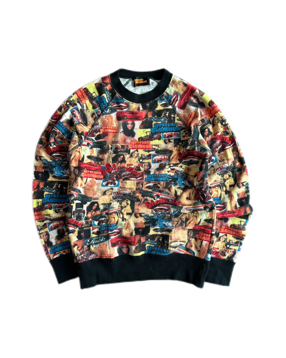Hysteric Glamour × Playboy Hysteric Glamour 1990s Collage Car and Topless Woman Sweater Size ONE SIZE - 1 Thumbnail