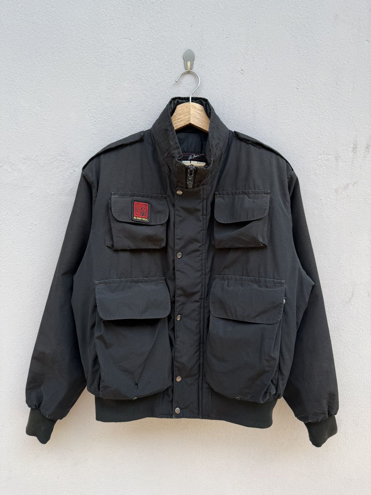 Vintage Vtg ALMAR Cargos Bomber Thinsulate Jacket like Issey miyake Size US L / EU 52-54 / 3 - 4 Thumbnail