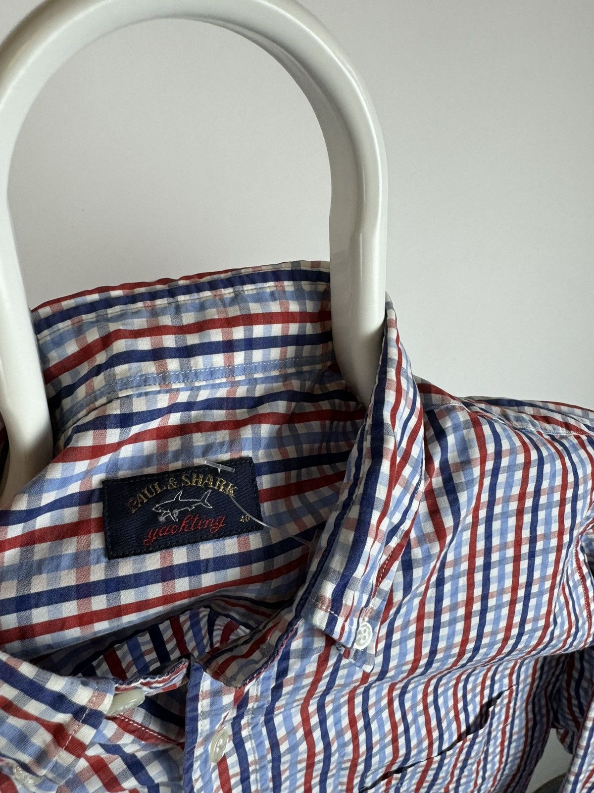 Paul & Shark Vintage Paul & Shark Multicolour Checkered Long Sleeve Shirt Size US XL / EU 56 / 4 - 2 Thumbnail