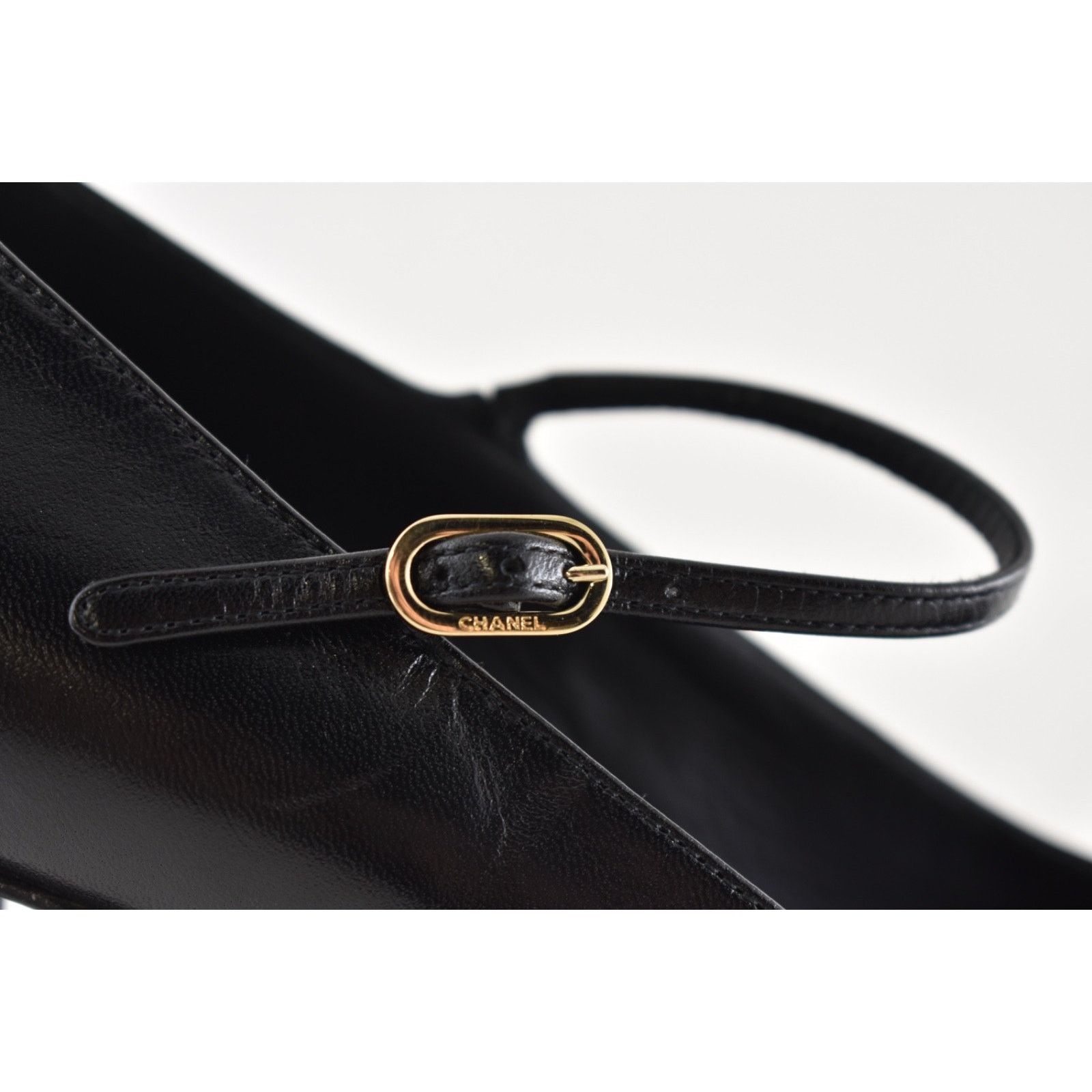 Chanel Chanel 24B Black CC Logo Mary Jane Platform Pumps 41 Size US 10 / IT 40 - 4 Thumbnail