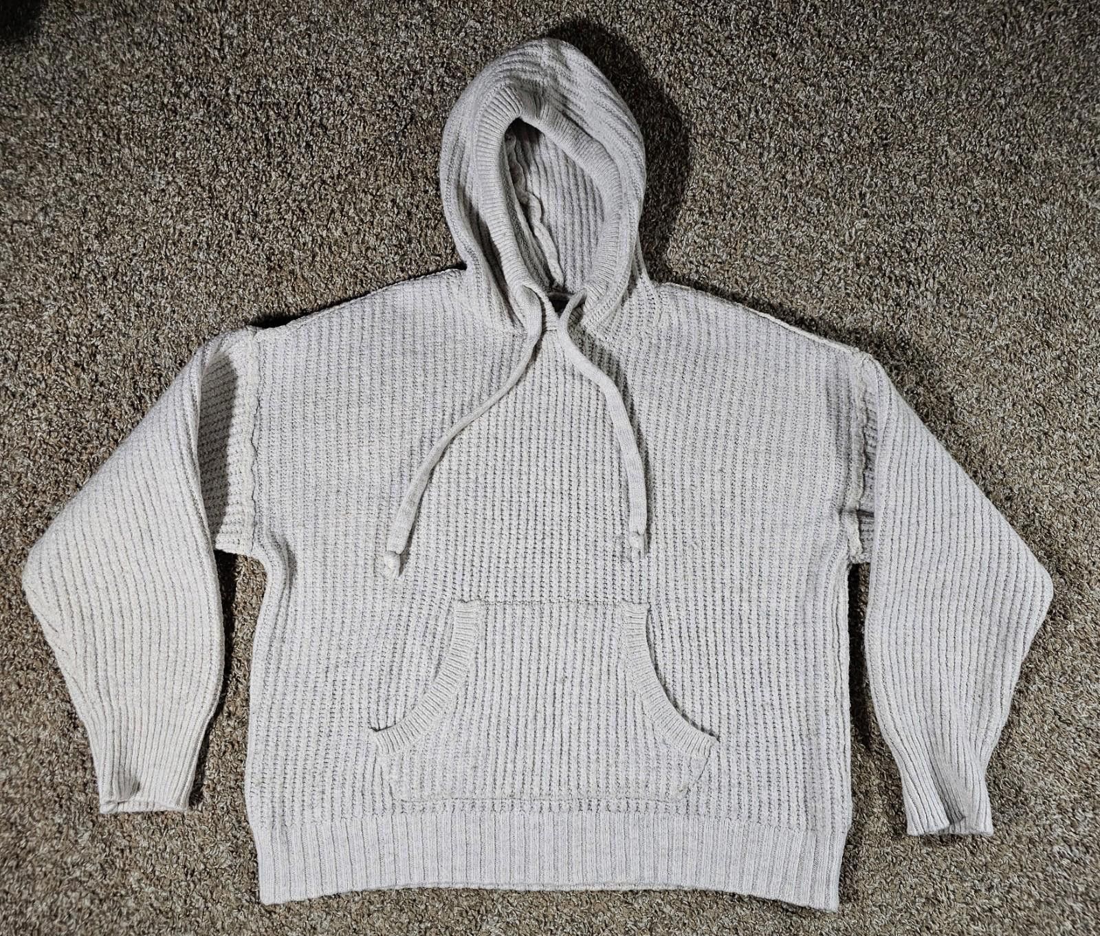 American Eagle Outfitters American Eagle Hoodie Thick Knit Beige Cream XS Super Soft Size US XS / EU 42 / 0 - 1 Thumbnail