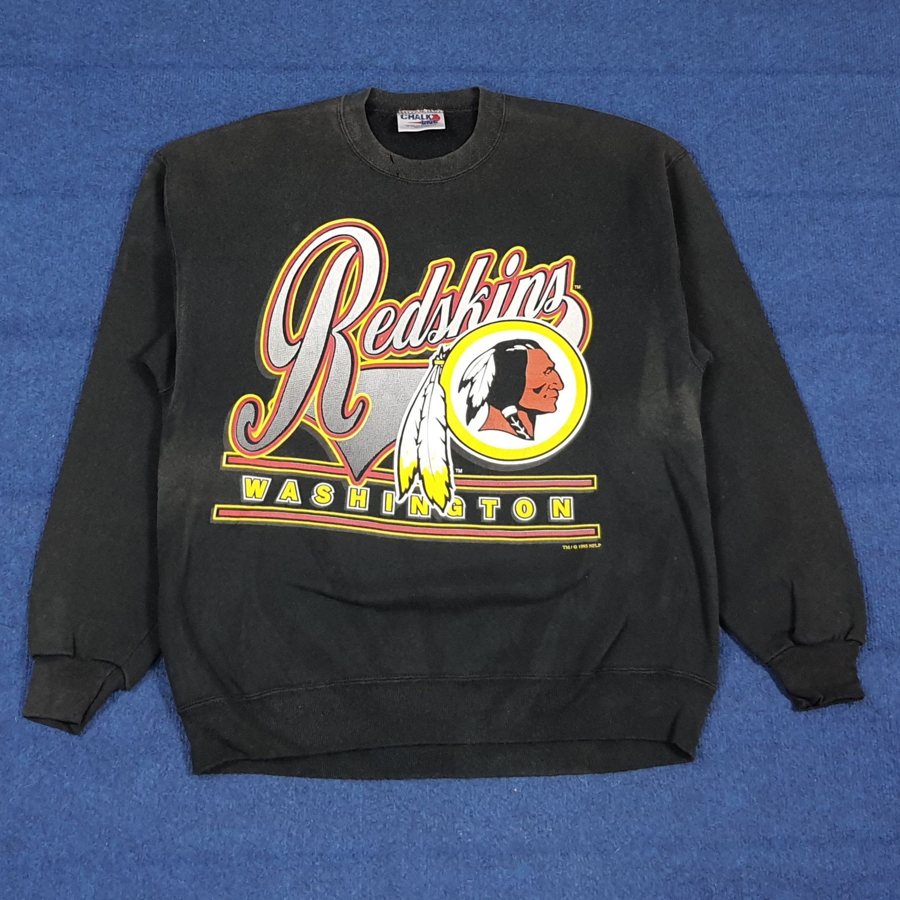 Chalk Line Vintage Redskin Washington NFL Sweatshirt C295N12 Size US M / EU 48-50 / 2 - 1 Thumbnail