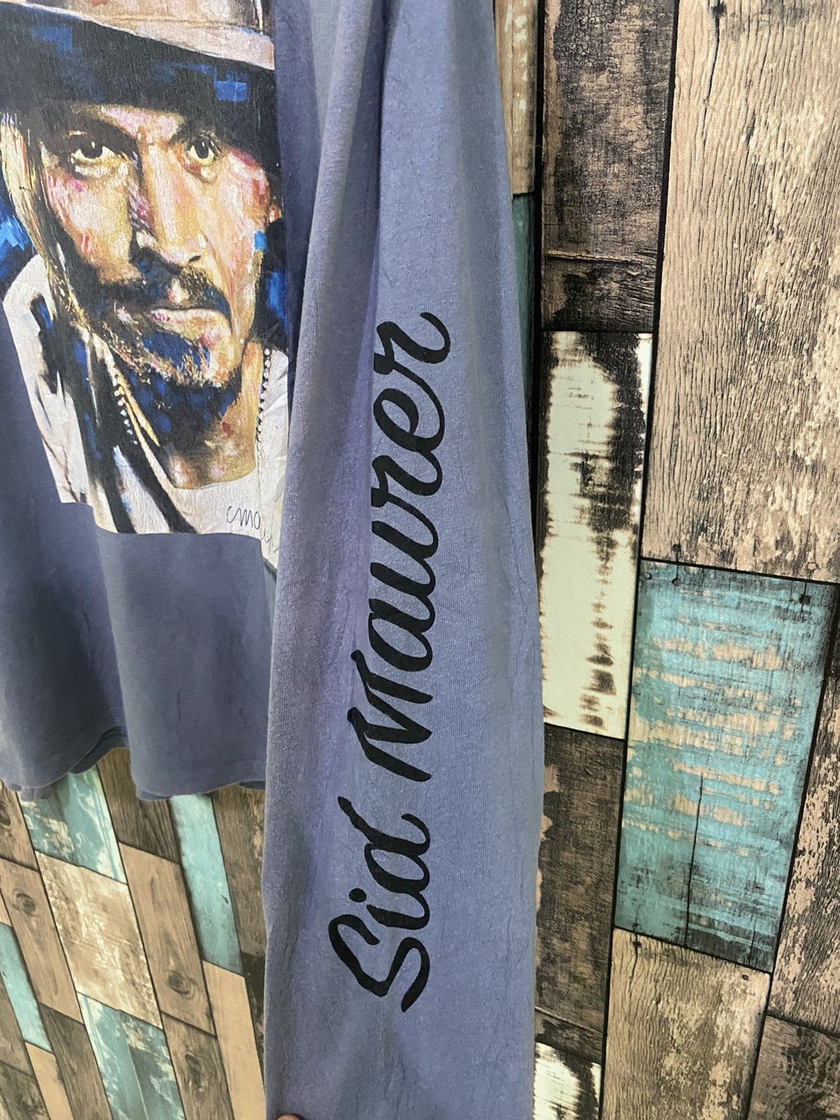Fuck Art, Make Tees Actor Johnny Depp by Sidney Maurer Longsleeve Photo Tee Size US L / EU 52-54 / 3 - 2 Thumbnail