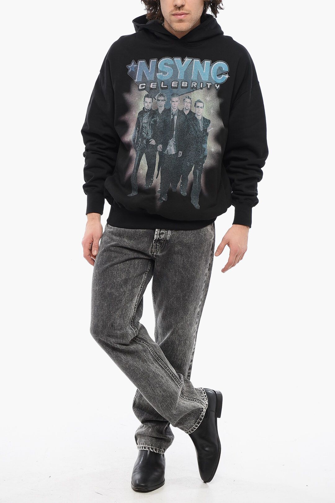 1989 STUDIO og1mm0725 Brushed Cotton Nsync Celebrity Hoodie in Black Size US XXL / EU 58 / 5 - 4 Thumbnail