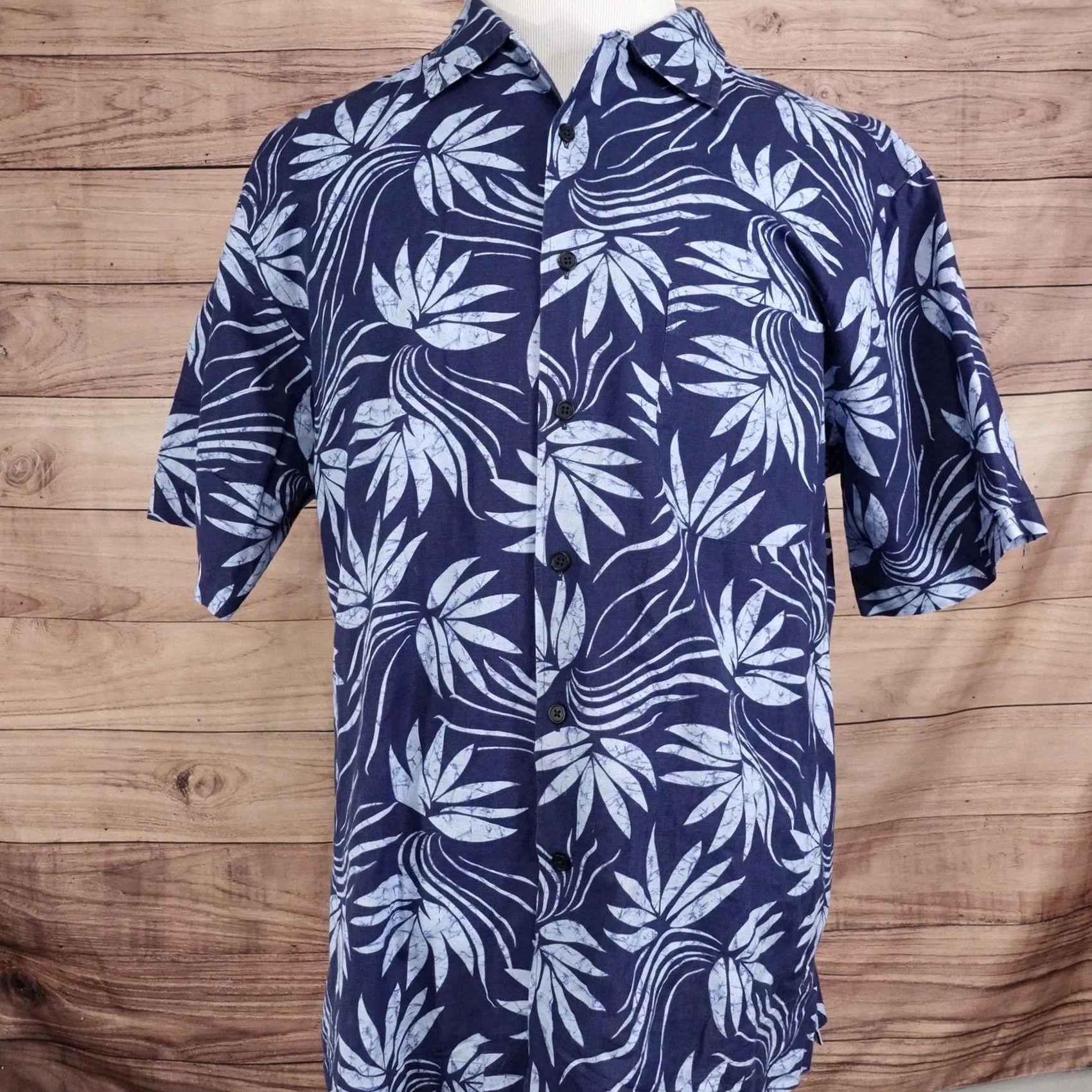 Cremieux Daniel Cremieux Collection Shirt Mens L Blue Floral Short Sleeve Button-Up Hawaiian Casual Size US L / EU 52-54 / 3 - 3 Thumbnail