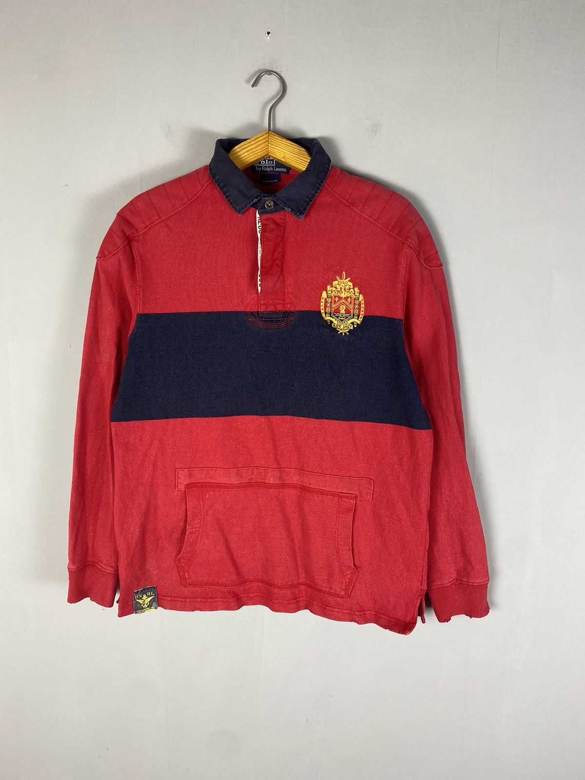 Ralph Lauren Vintage 90s polo Ralph Lauren rugby long sleeve big logo Size US L / EU 52-54 / 3 - 1 Thumbnail