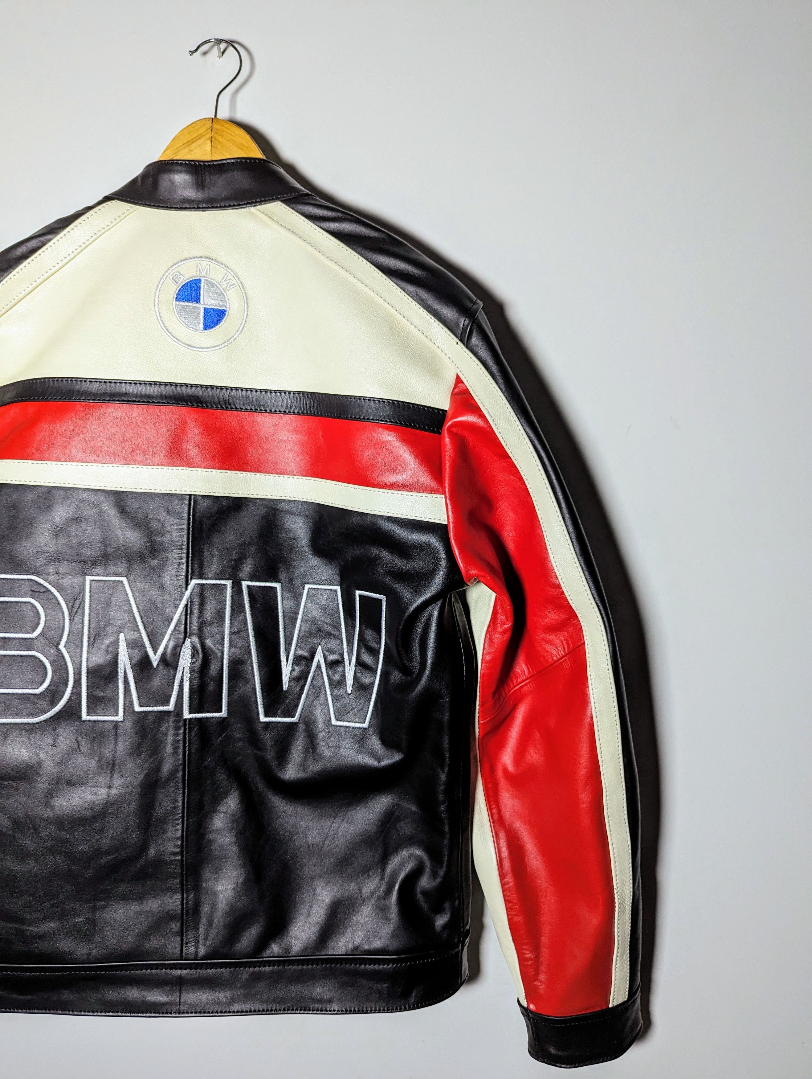 🔥 BMW 🔥 FORMULA 1 RACING LEATHER JACKET RARE STREETWEAR