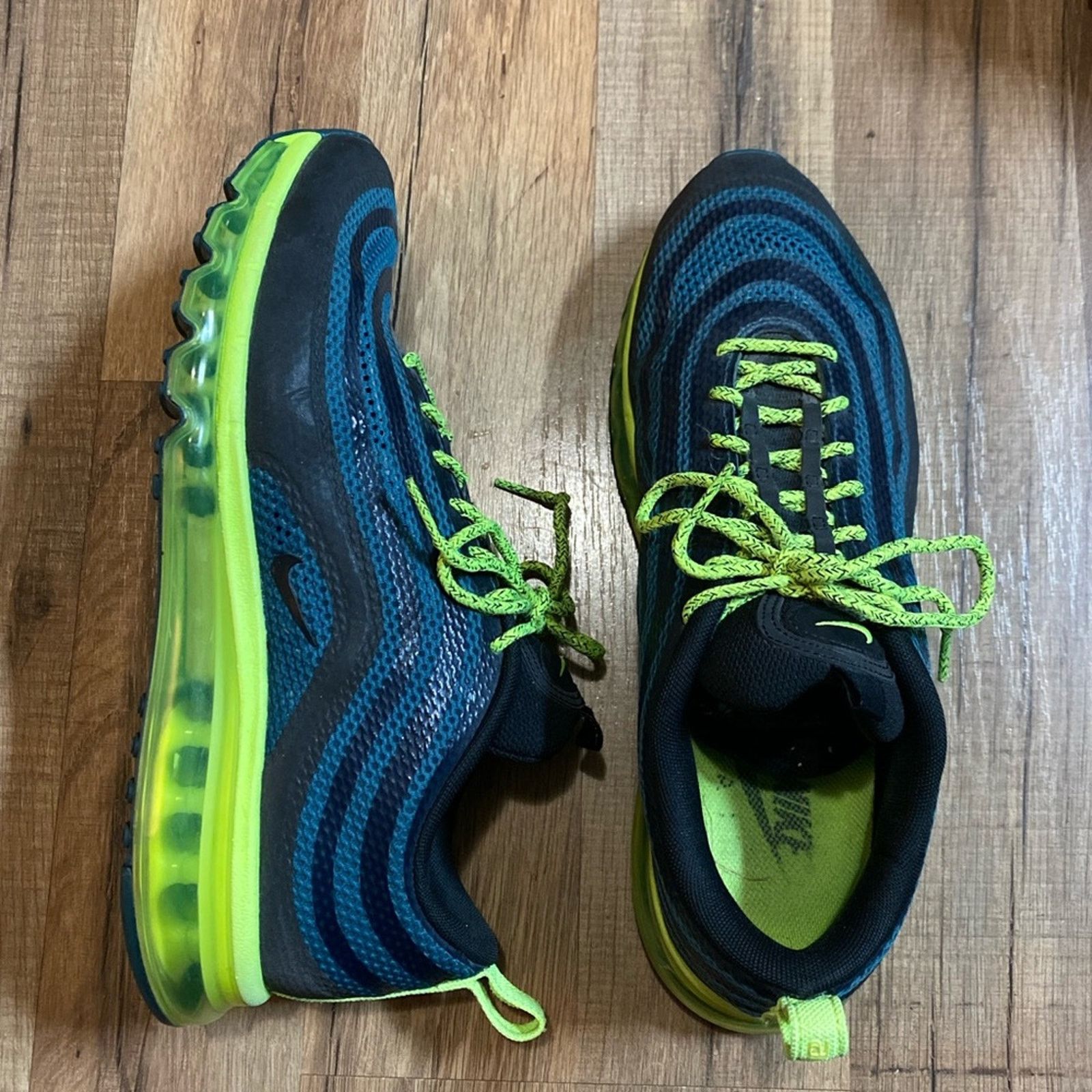 Nike 2013 Nike Air Max 97 Hyperfuse Blue Volt Size US 10 / EU 43 - 1 Thumbnail