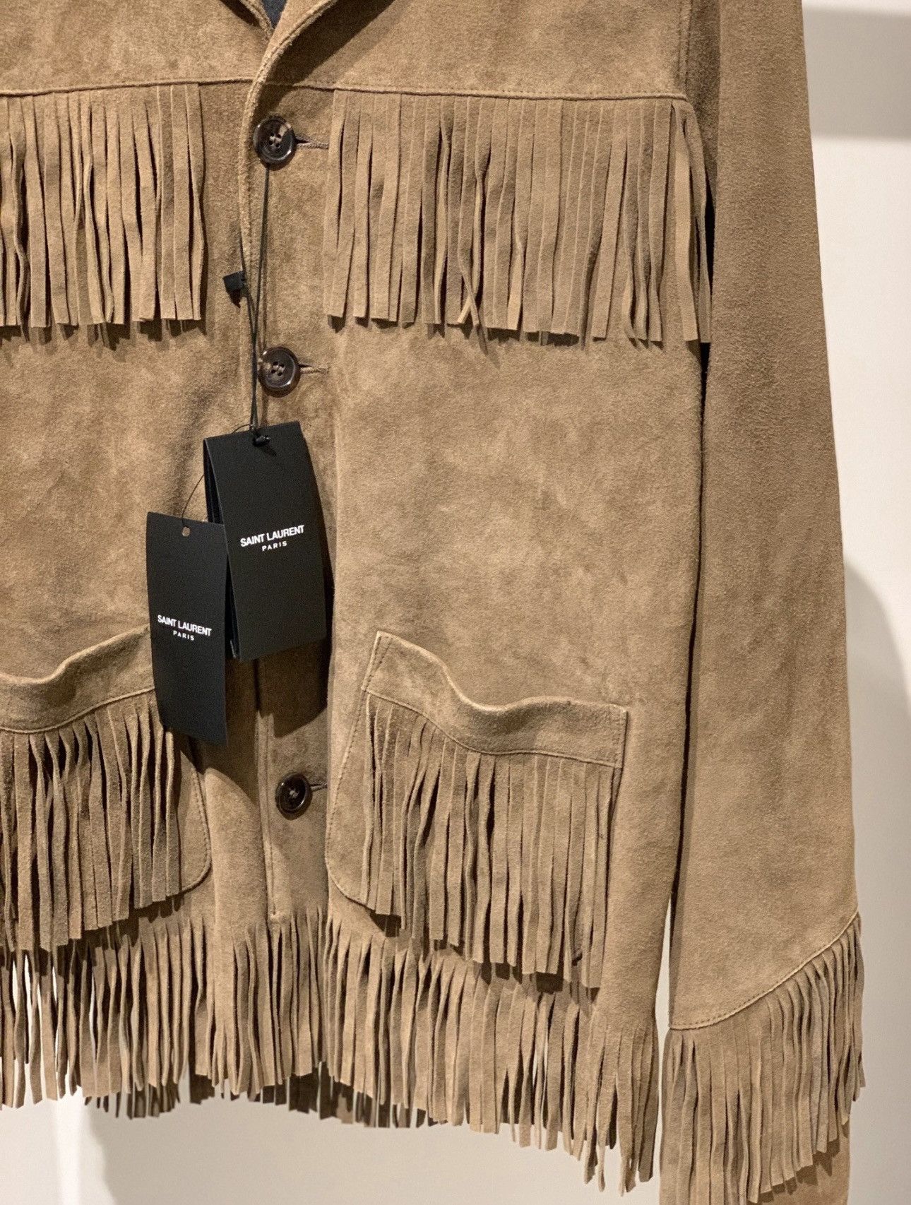 Saint Laurent Paris × Yves Saint Laurent Saint Laurent brown suede jacket tassels Size US M / EU 48-50 / 2 - 4 Thumbnail