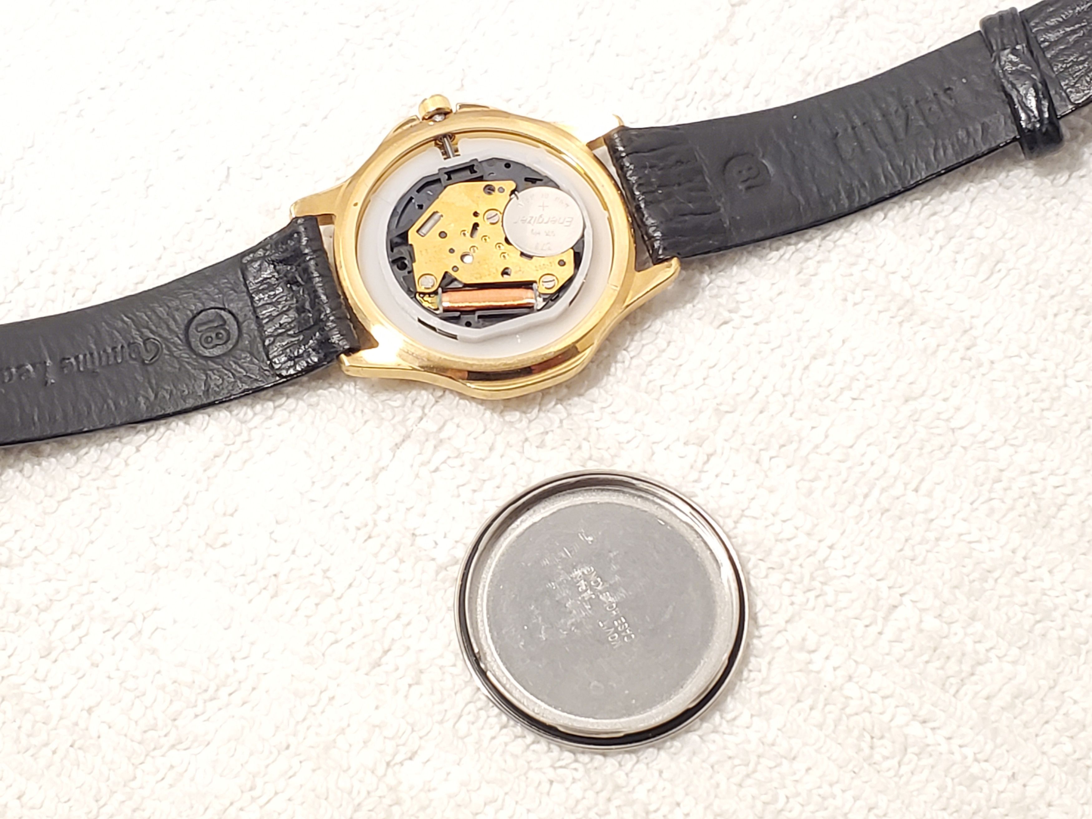 Citizen Vintage Citizen Men's Black Dial Date Watch Leather Strap SS Size 36 - 9 Thumbnail