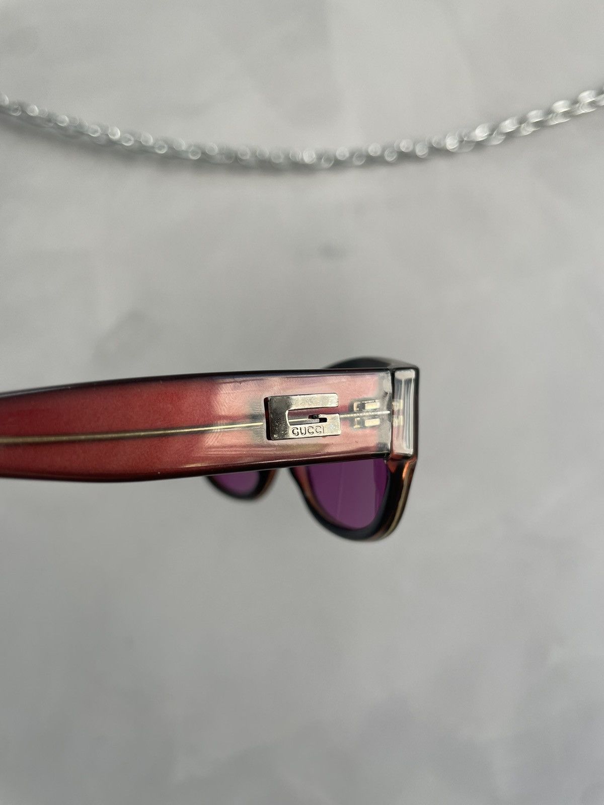 Gucci Rare Purple summer pink sunglasses y2k hype Size ONE SIZE - 3 Thumbnail