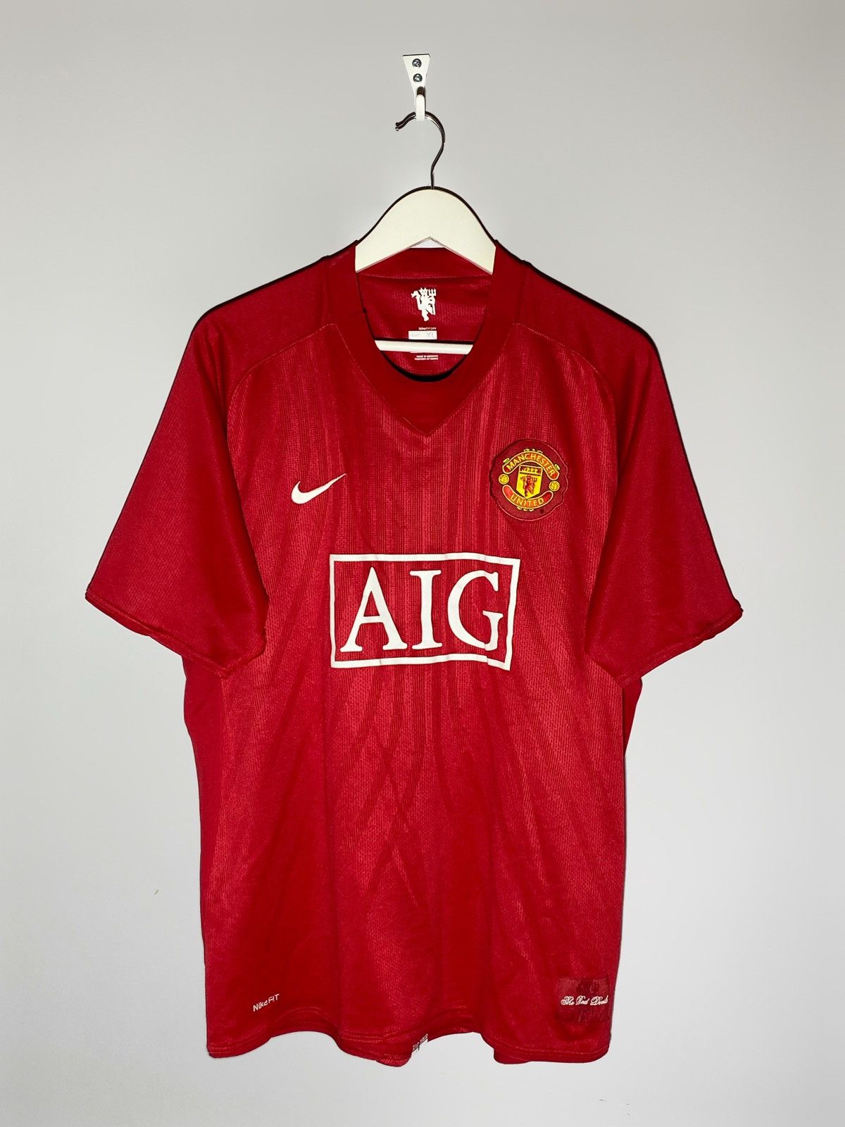 Nike Nike #32 Tevez Manchester United 2007/08 Home Football Shirt Size US XL / EU 56 / 4 - 2 Thumbnail