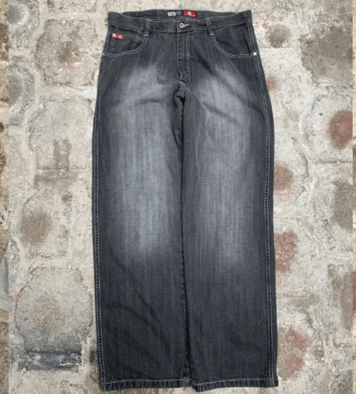 Japanese Brand Popular High Waist Baggy Wide-leg Pants Size US 30 / EU 46 - 2 Thumbnail
