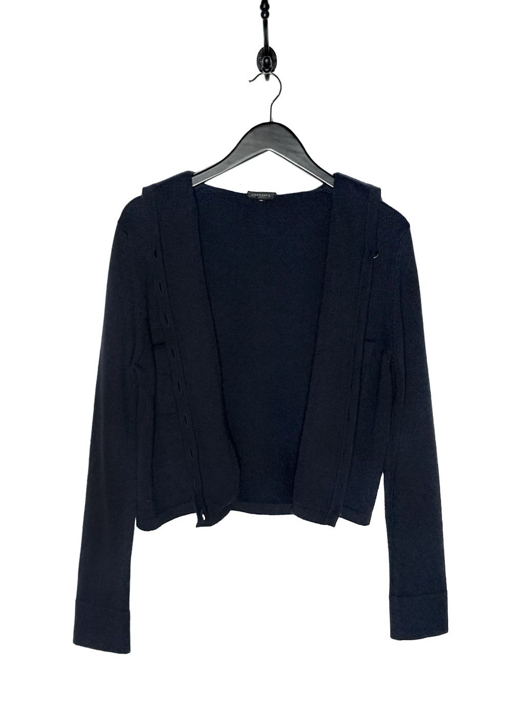 Chanel Chanel 2018 Navy Blue Cashmere Nautical Cardigan Sweater Size M / US 6-8 / IT 42-44 - 8 Thumbnail