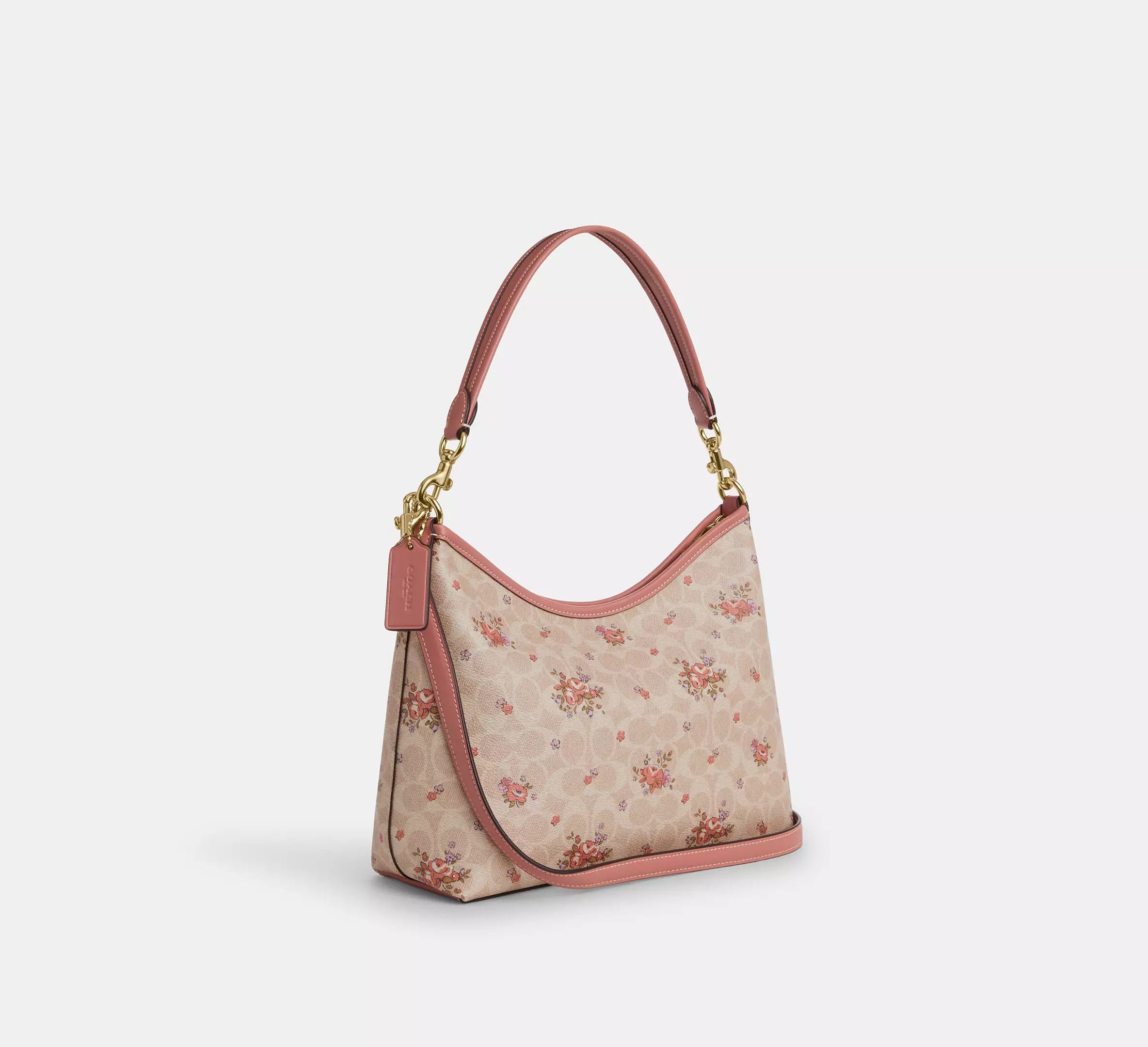 Coach Laurel Shoulder Bag In Signature Canvas Floral Print CAL36 Size ONE SIZE - 10 Thumbnail