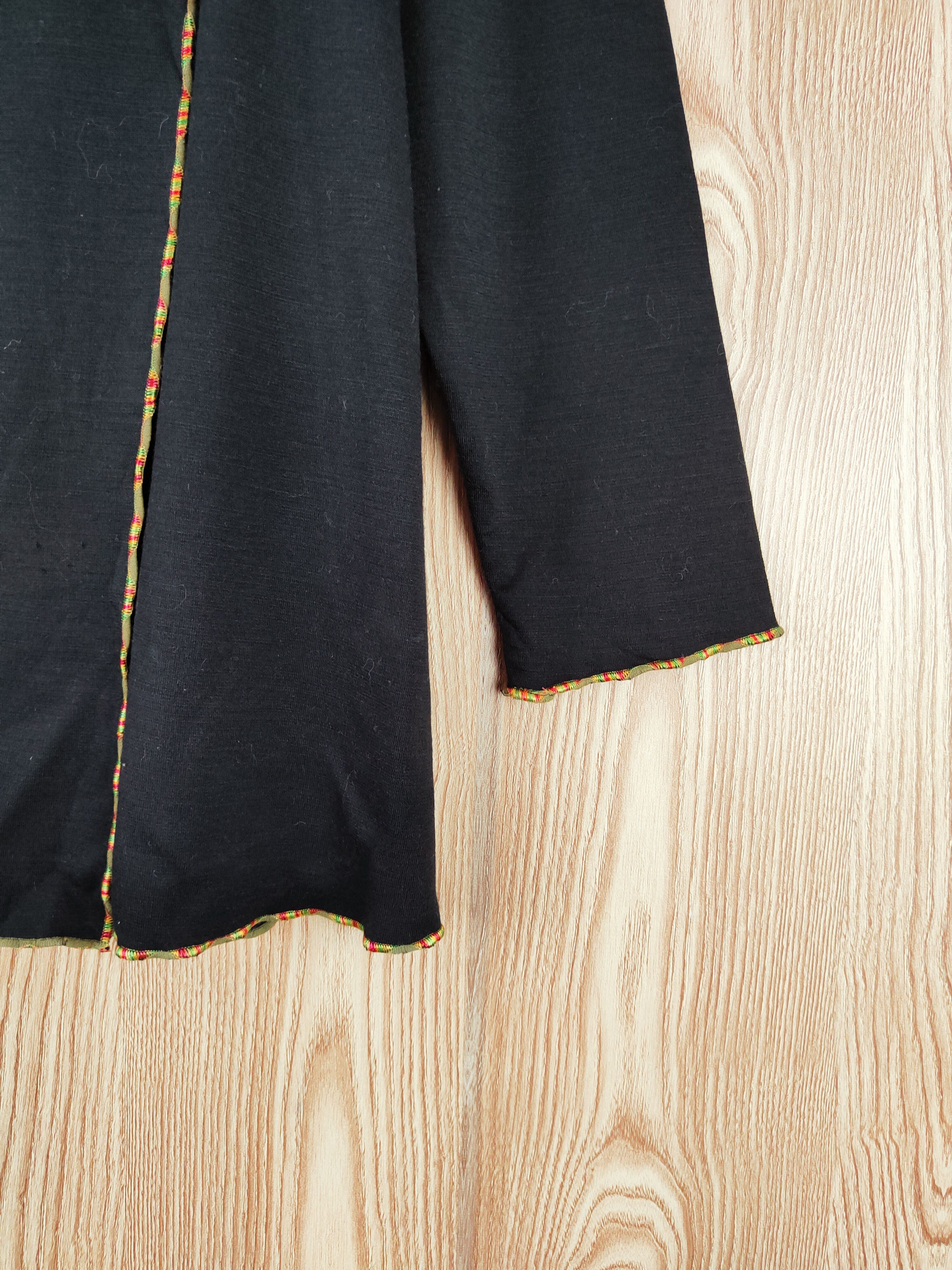 Japanese Brand × Vintage Streetwear Japanese Brand Black Cardigan Size M / US 6-8 / IT 42-44 - 6 Thumbnail