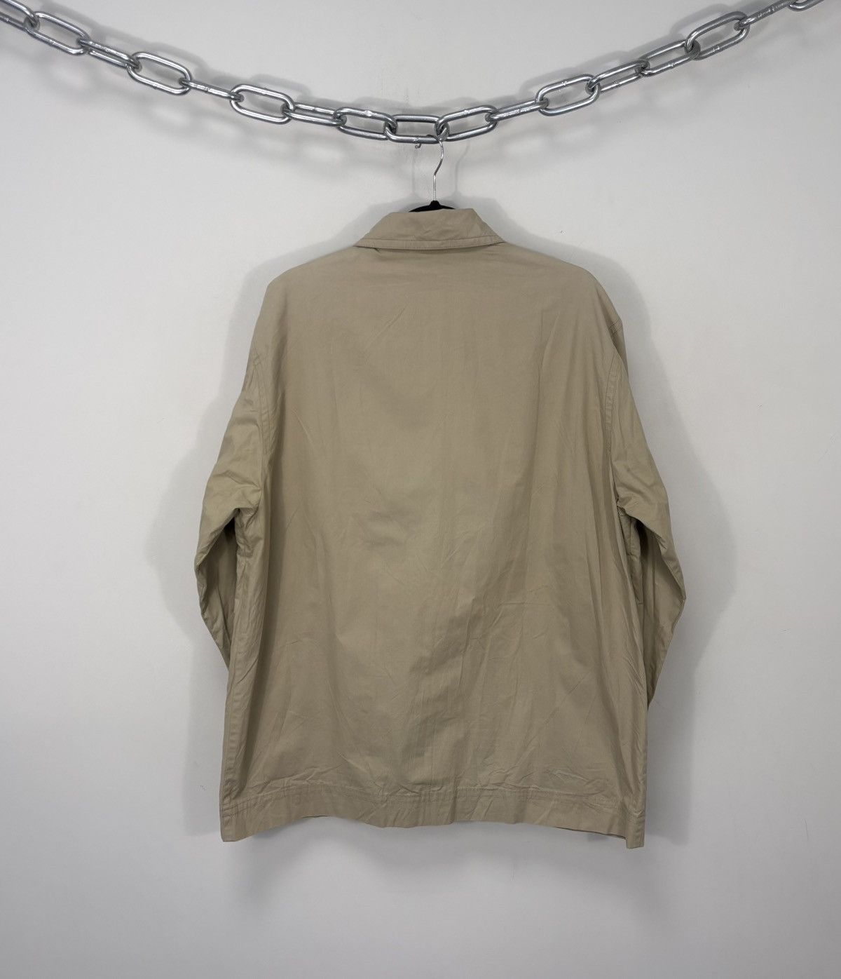 Bogner Bogner Women’s Beige Cotton Short Trench Coat Jacket Size XL / US 12-14 / IT 48-50 - 3 Thumbnail