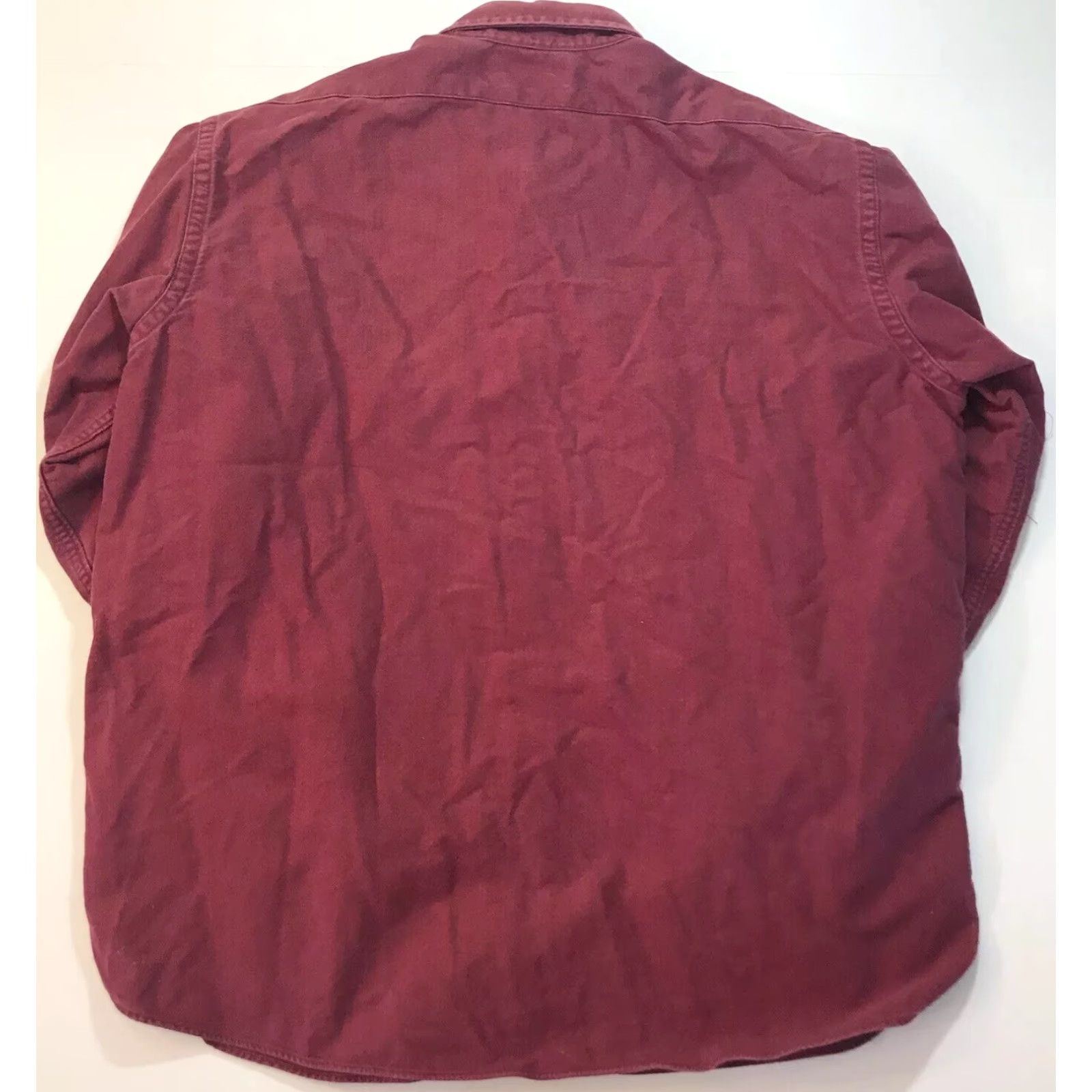 Vintage VINTAGE LL Bean Chamois Flannel Shirt Red Long Sleeve LT Big & Tall Outdoor Mens Size US L / EU 52-54 / 3 - 5 Thumbnail