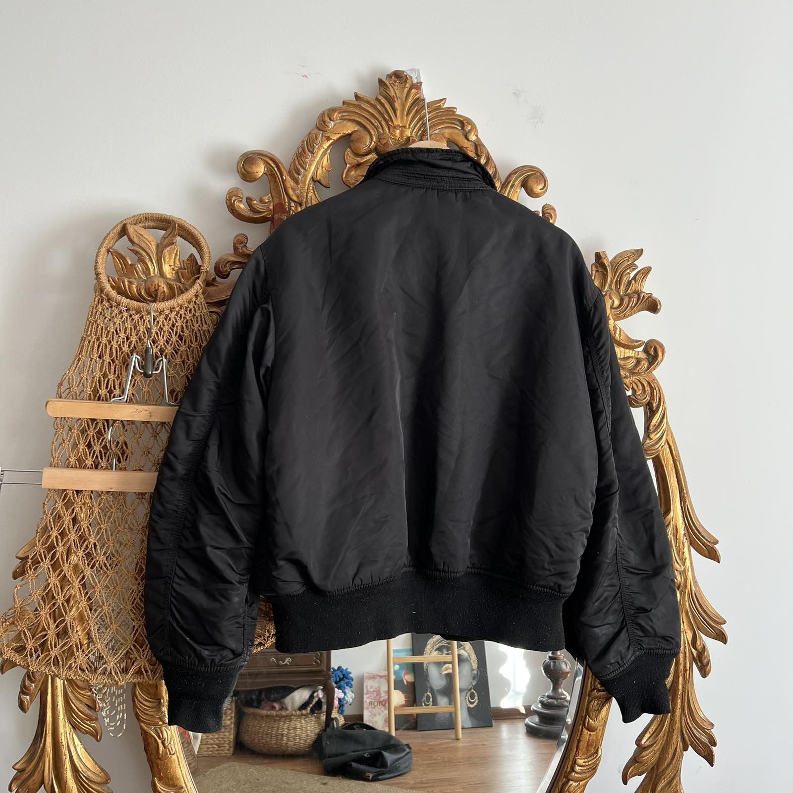 Alpha Industries × Vintage Vintage Alpha Industries MA-1 Flyer's Bomber Jacket Sz L Size US L / EU 52-54 / 3 - 2 Thumbnail