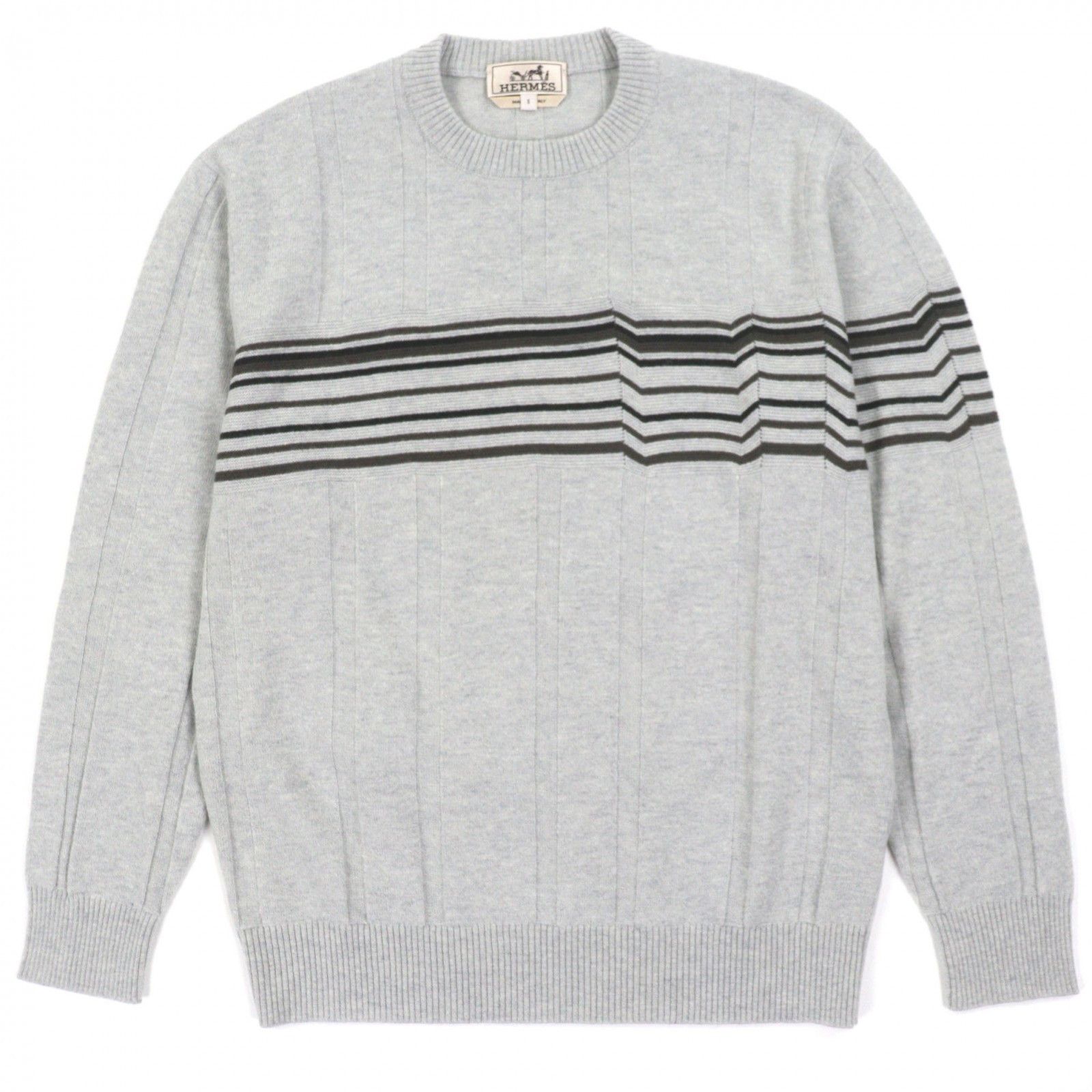 Hermes Hermes Hermès Wool Cashmere Pullover Textile Tops DUTY FREE for USA Size ONE SIZE - 1 Thumbnail