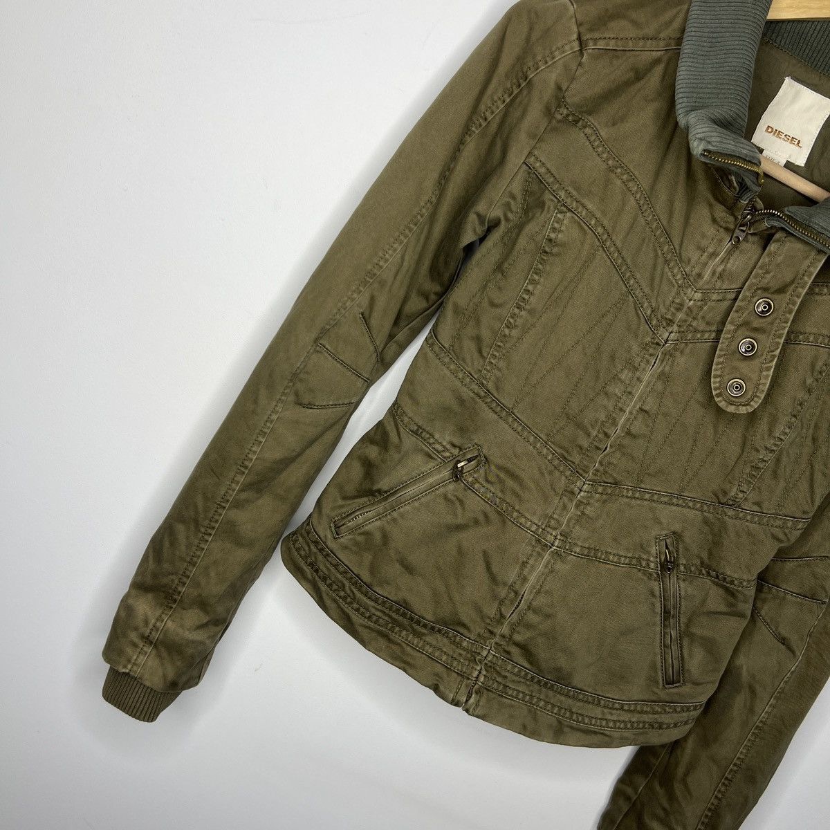 Diesel Diesel Military Bomber Cargo Jacket y2k army 00s Size S / US 4 / IT 40 - 3 Thumbnail