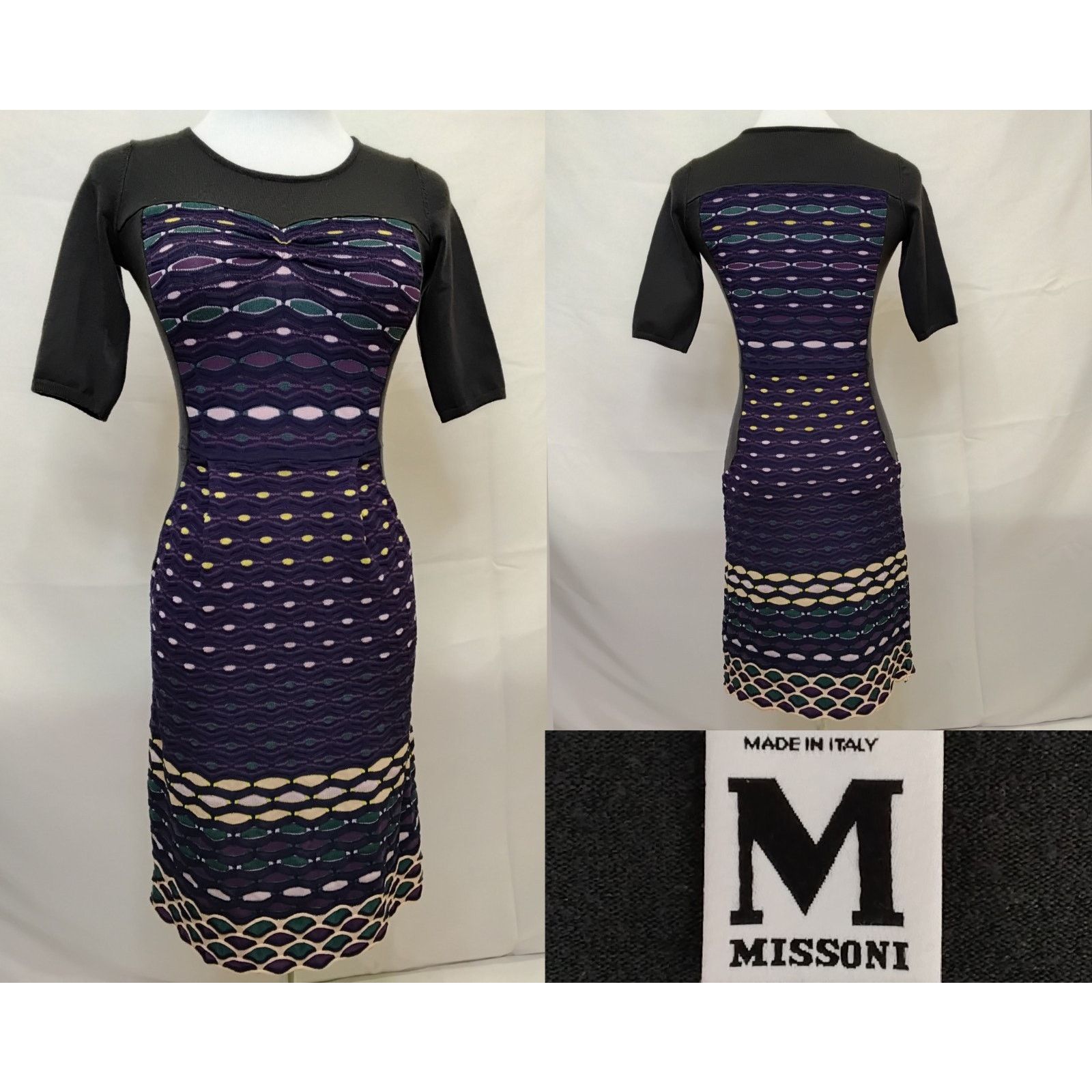 Missoni Missoni Knit Dress Women's US 2 Gray Purple Made in Italy Size XS / US 0-2 / IT 36-38 - 1 Thumbnail
