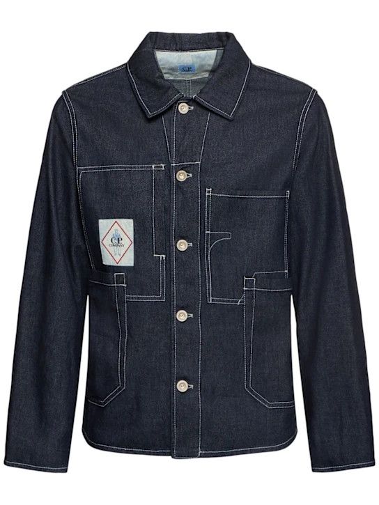 C.P. Company o1lsvrm0425 3/1 Denim Chore Jacket in Denim-Normal Wa Size US M / EU 48-50 / 2 - 1 Thumbnail