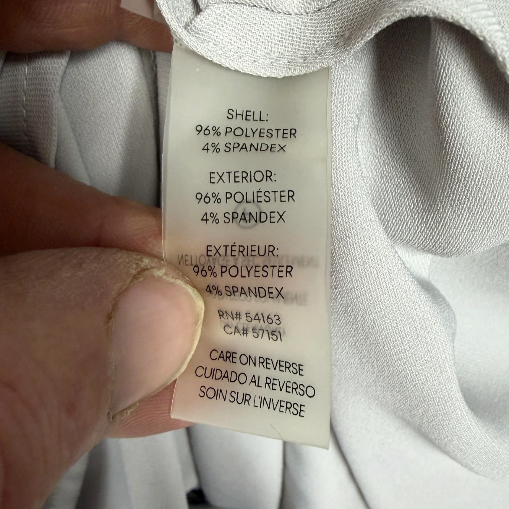 Calvin Klein Calvin Klein Blouse Womens 1X Plus Gray V-Neck Roll Tab Sleeve Preppy Lightweight Size XL / US 12-14 / IT 48-50 - 6 Thumbnail