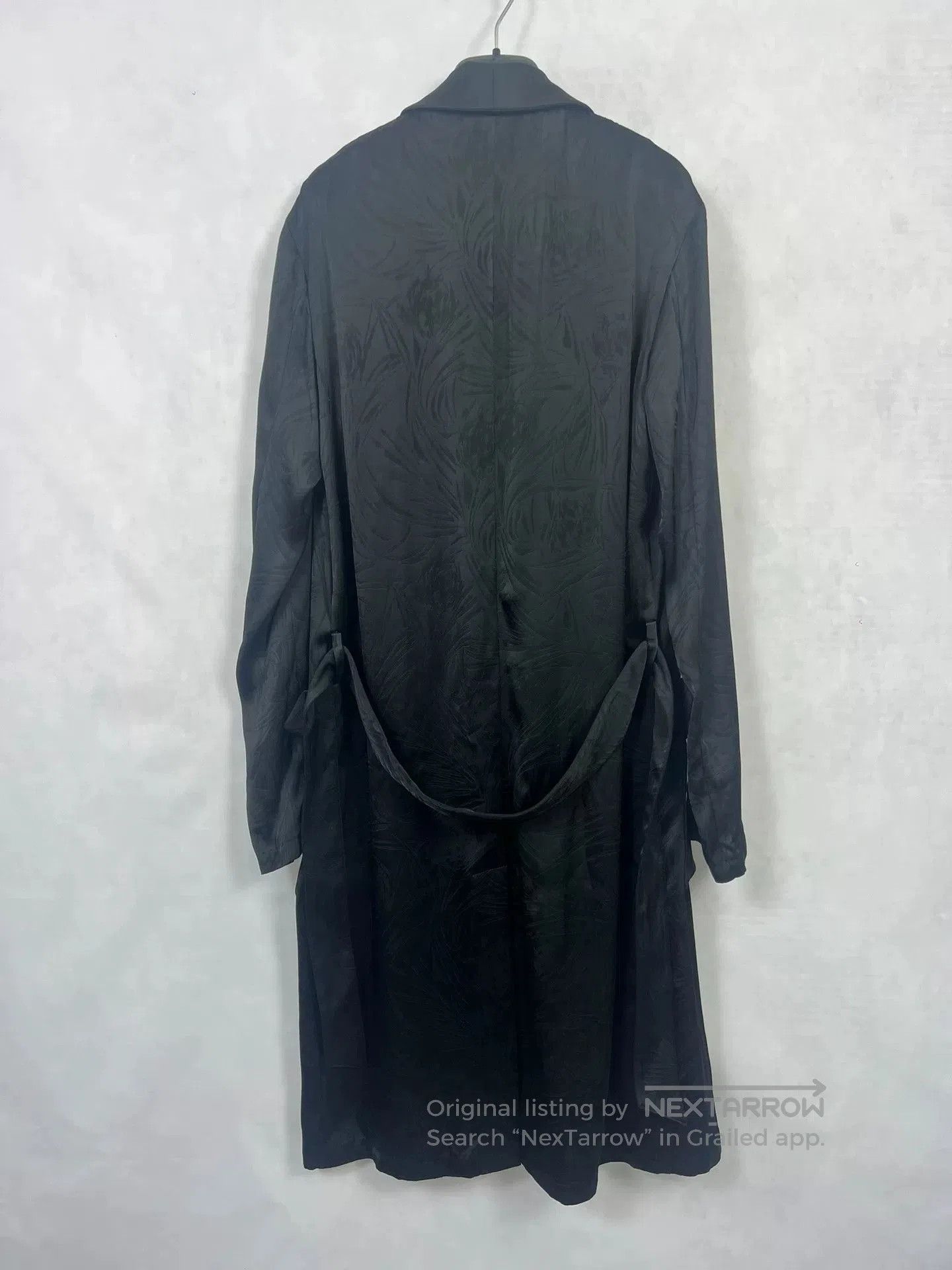 Saint Laurent Paris Saint Laurent Black Satin Kimono Robe. Size M / US 6-8 / IT 42-44 - 3 Thumbnail