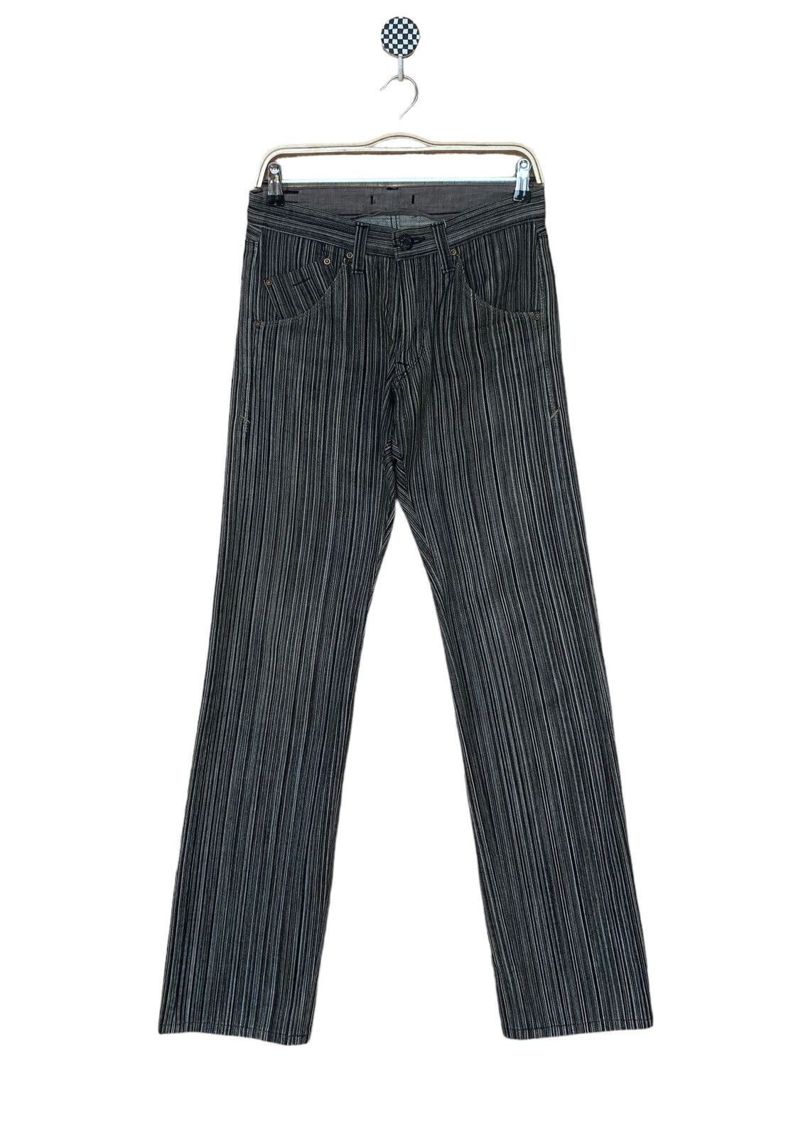 Japanese Brand × Vintage Vintage Japanese Brand Union Made Striped Jeans 2000ss Size US 30 / EU 46 - 1 Thumbnail