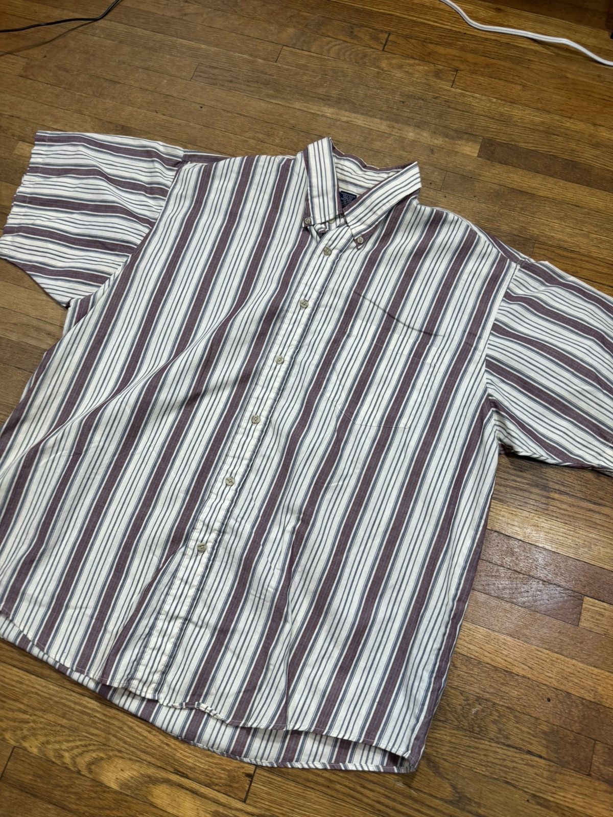 Vintage Vintage Striped Button Up Shirt Size US XL / EU 56 / 4 - 3 Thumbnail