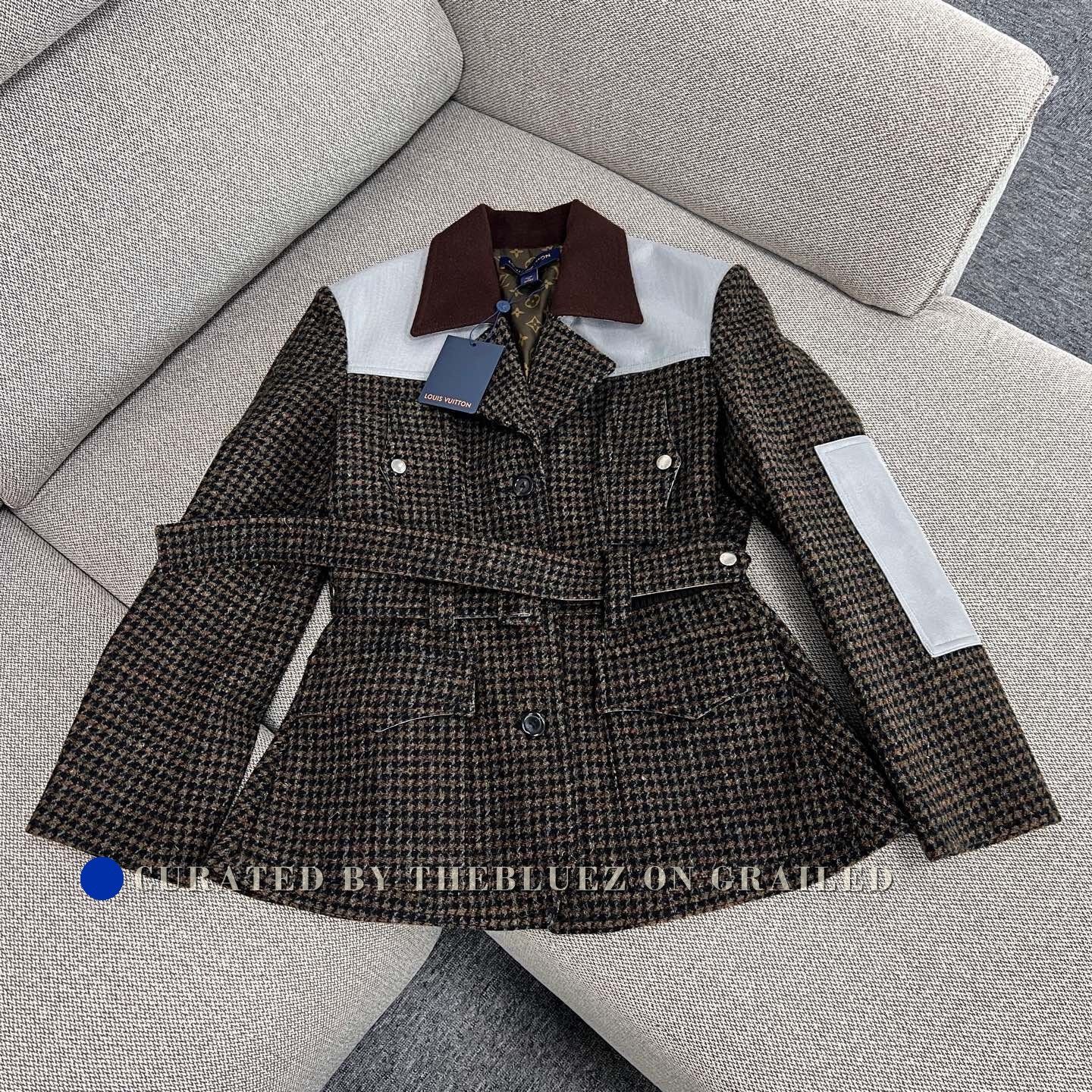 Louis Vuitton Louis Vuitton Houndstooth Wool Jacket Size XS / US 0-2 / IT 36-38 - 1 Thumbnail