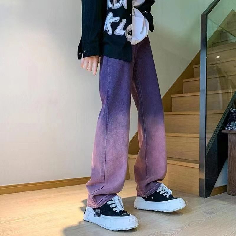 Japanese Brand × Jean Street vintage distressed washed purple jeans Size US 34 / EU 50 - 2 Thumbnail