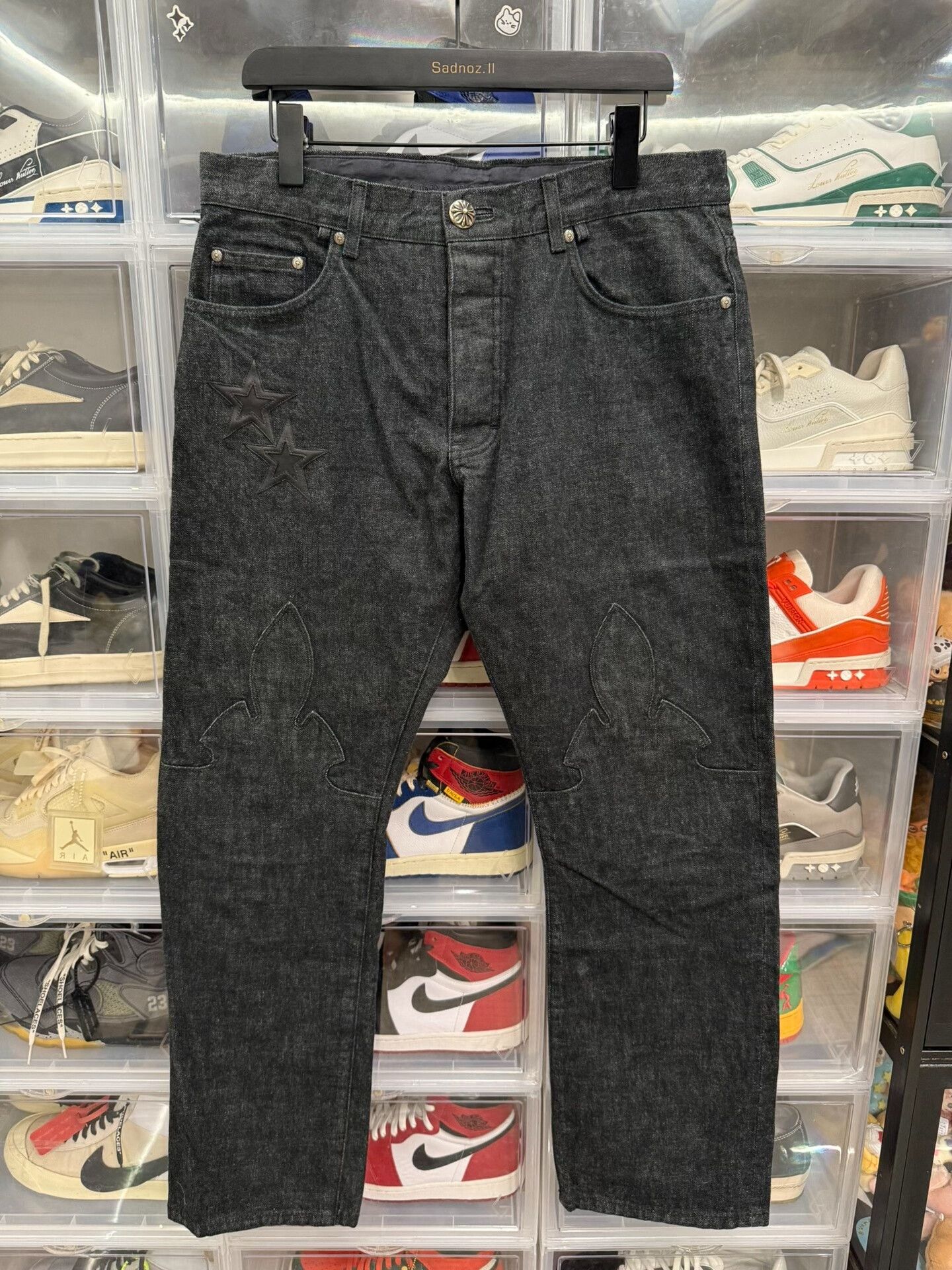Chrome Hearts Chrome Hearts Star Flame Jeans Size US 34 / EU 50 - 1 Thumbnail