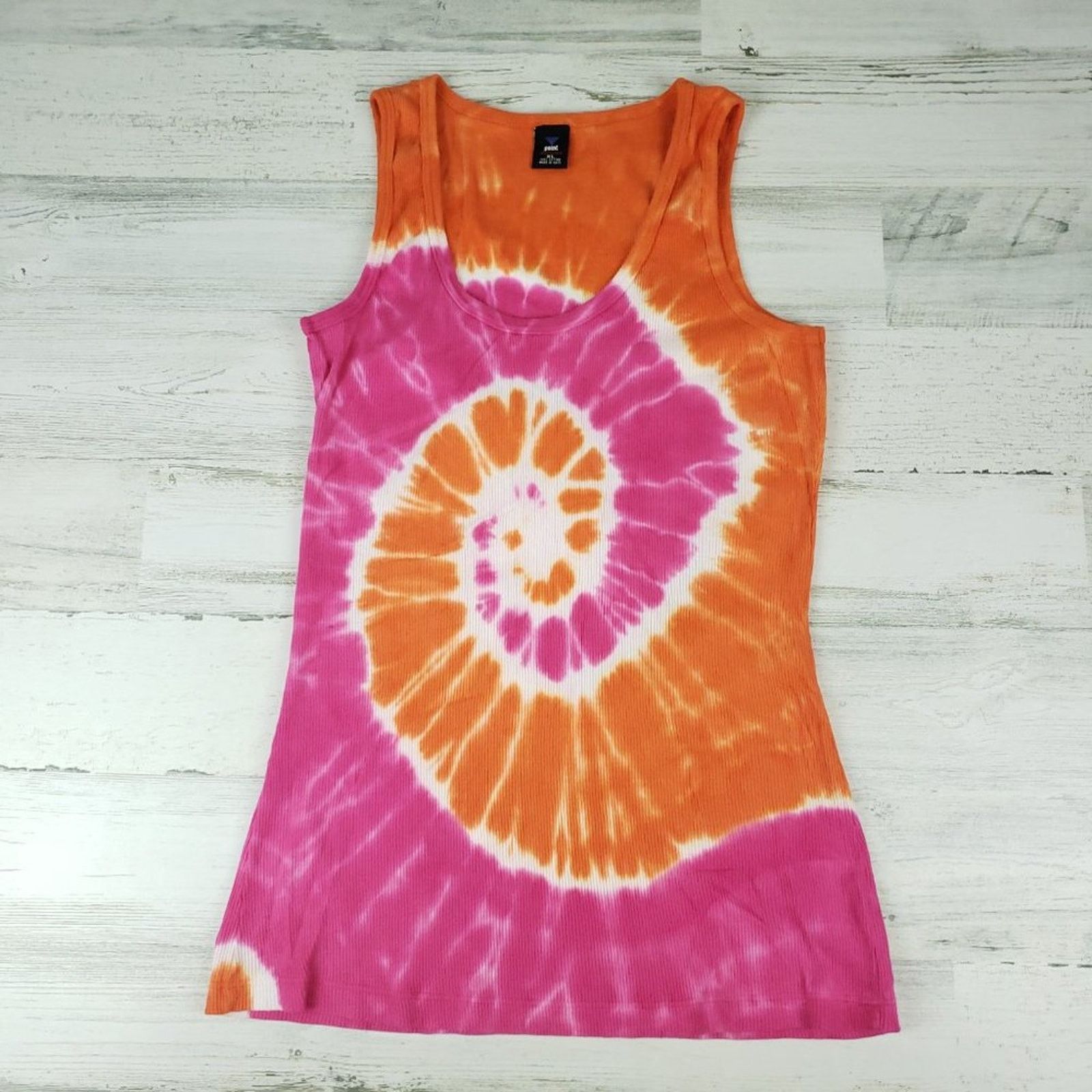 Other NWOT Point Sportswear Tie Dye Orange Pink Tank Top Medium Size M / US 6-8 / IT 42-44 - 4 Thumbnail