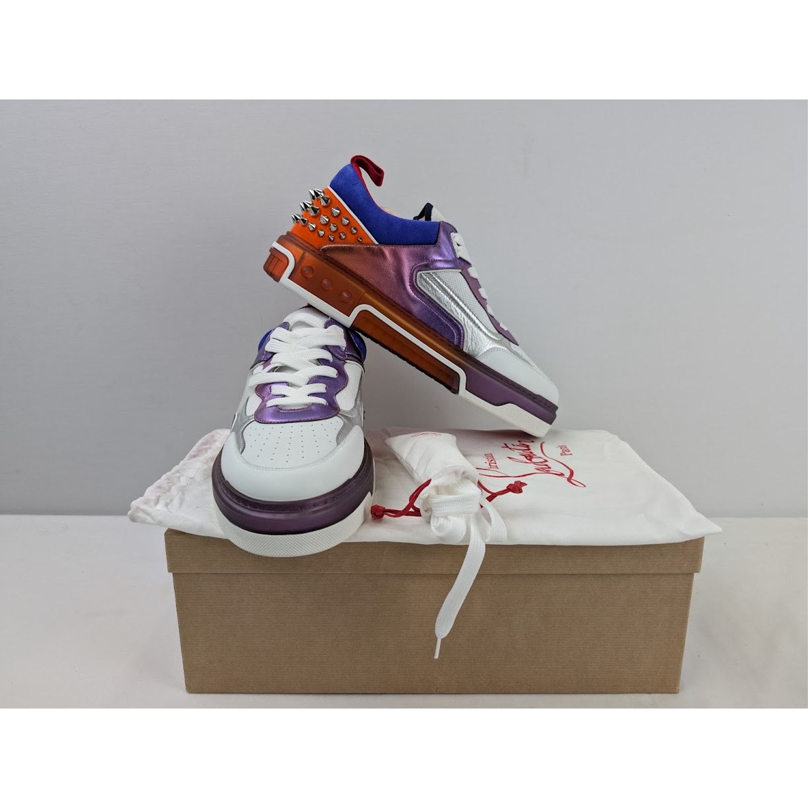 Christian Louboutin o1rshd1 Astro Loubi Flat Sneakers in Multicolor Size US 11 / EU 44 - 20 Thumbnail