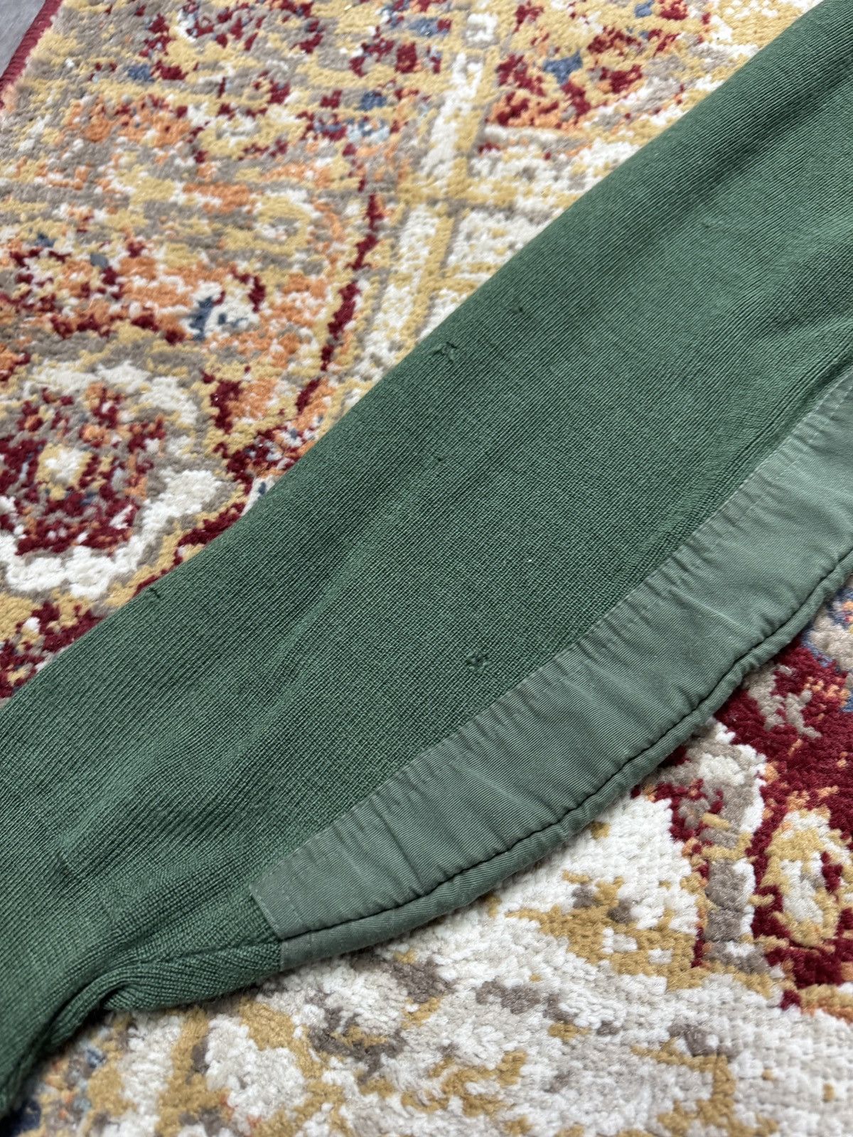 Japanese Brand 80s Polizei Trashed Vintage Wool Knit Sweater Boxy Army Size US L / EU 52-54 / 3 - 6 Thumbnail