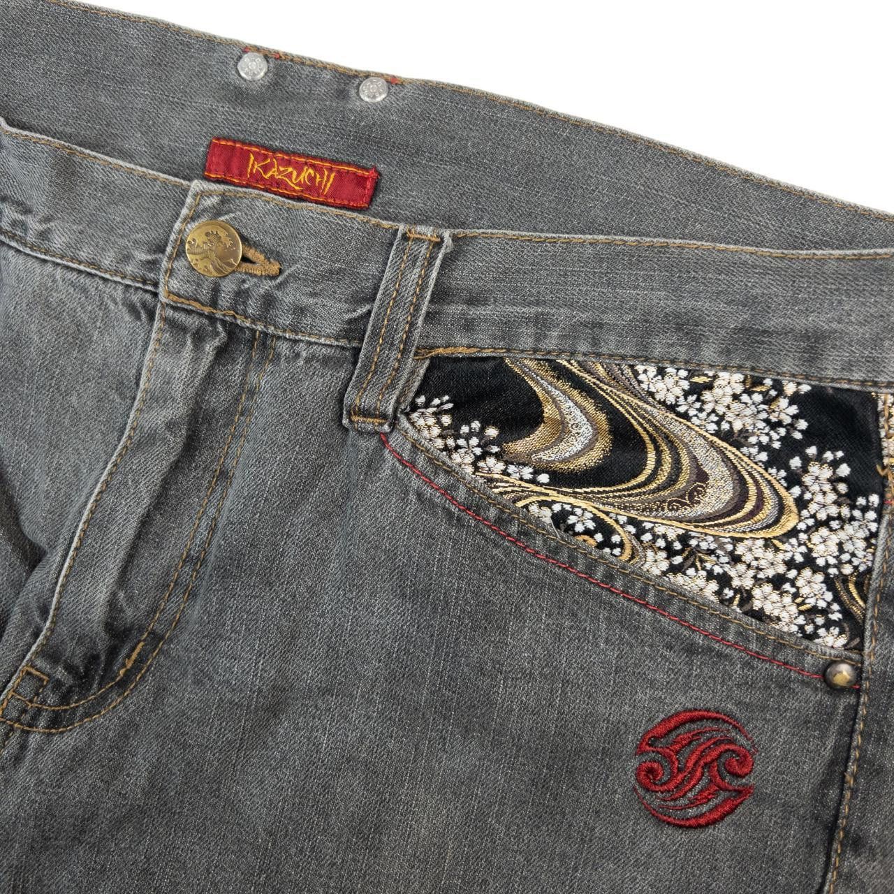 Other Vintage Koi Fish Japanese Embroidered Denim Jeans Size W34 Size US 34 / EU 50 - 6 Thumbnail