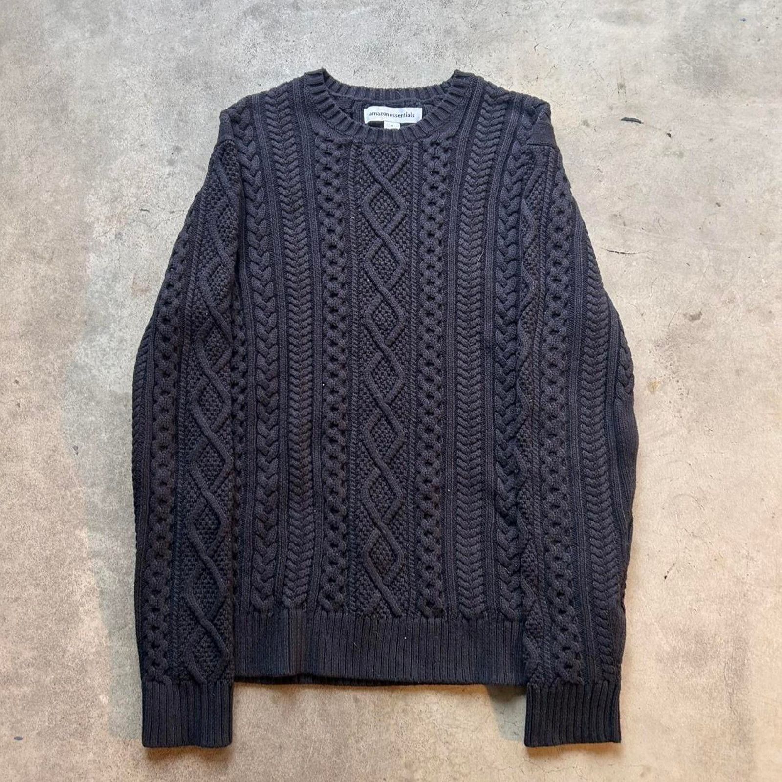 American Essentials vintage black cable fisherman sweater Size US M / EU 48-50 / 2 - 1 Thumbnail